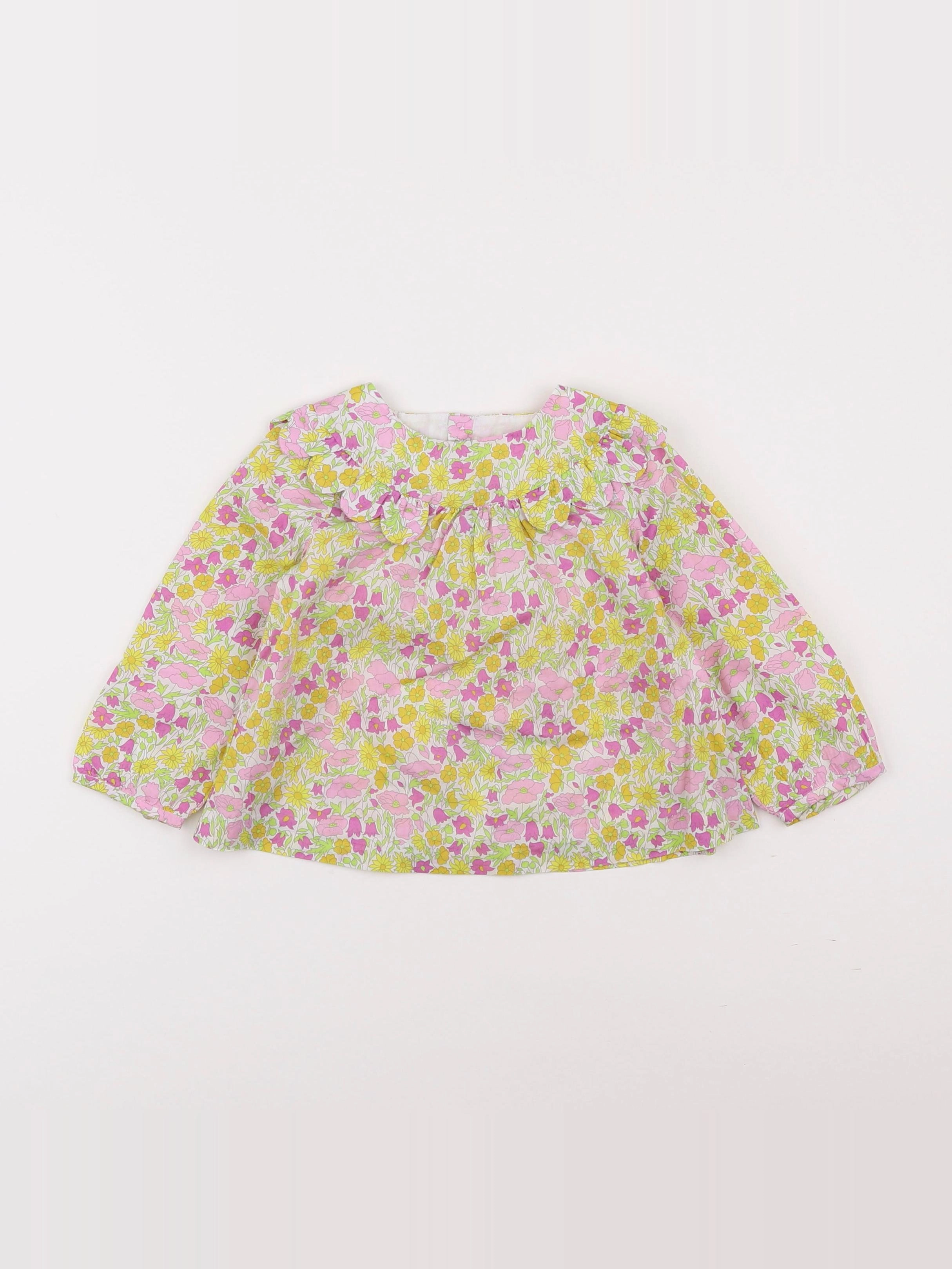 Jacadi - blouse liberty vert - 18 mois