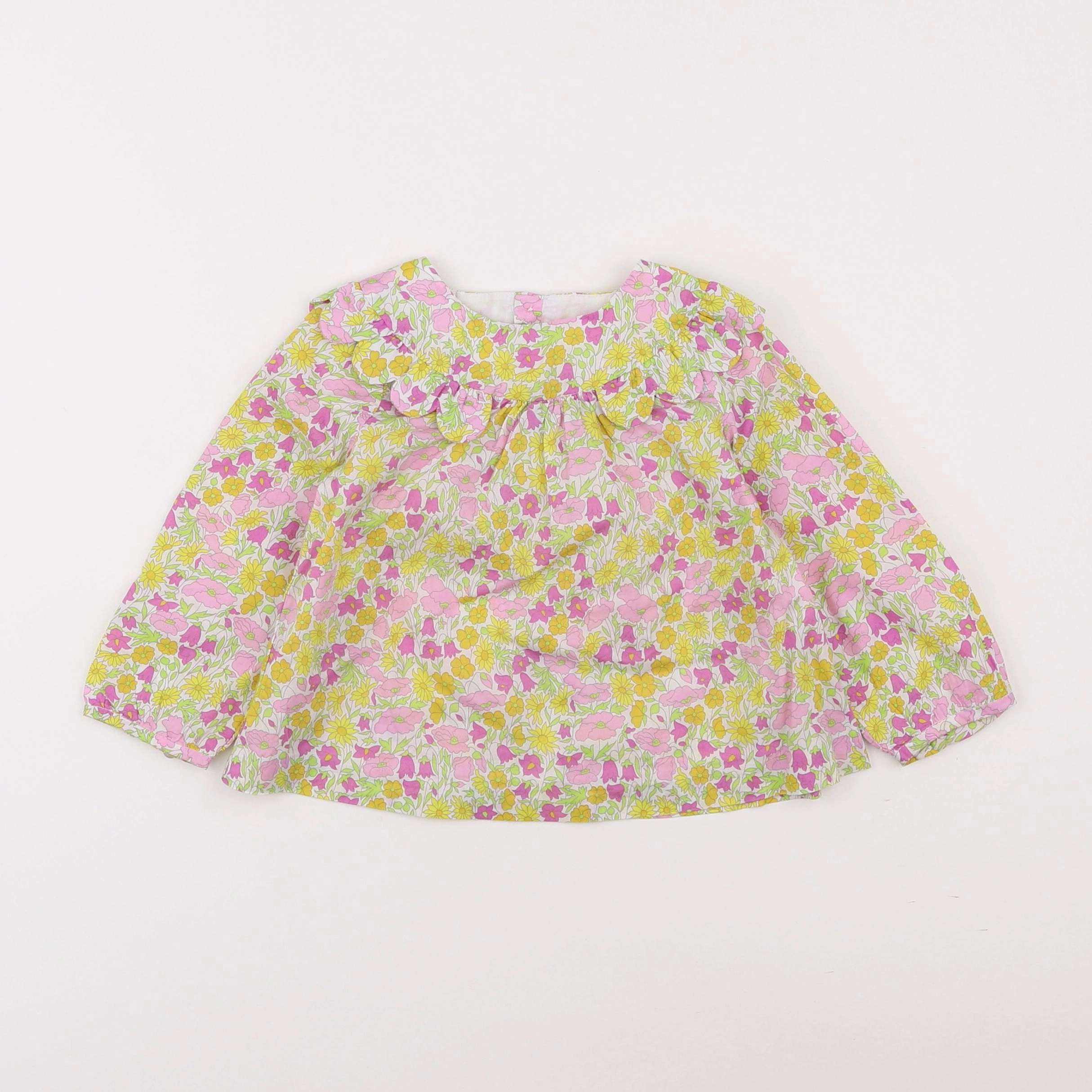 Jacadi - blouse liberty vert - 18 mois