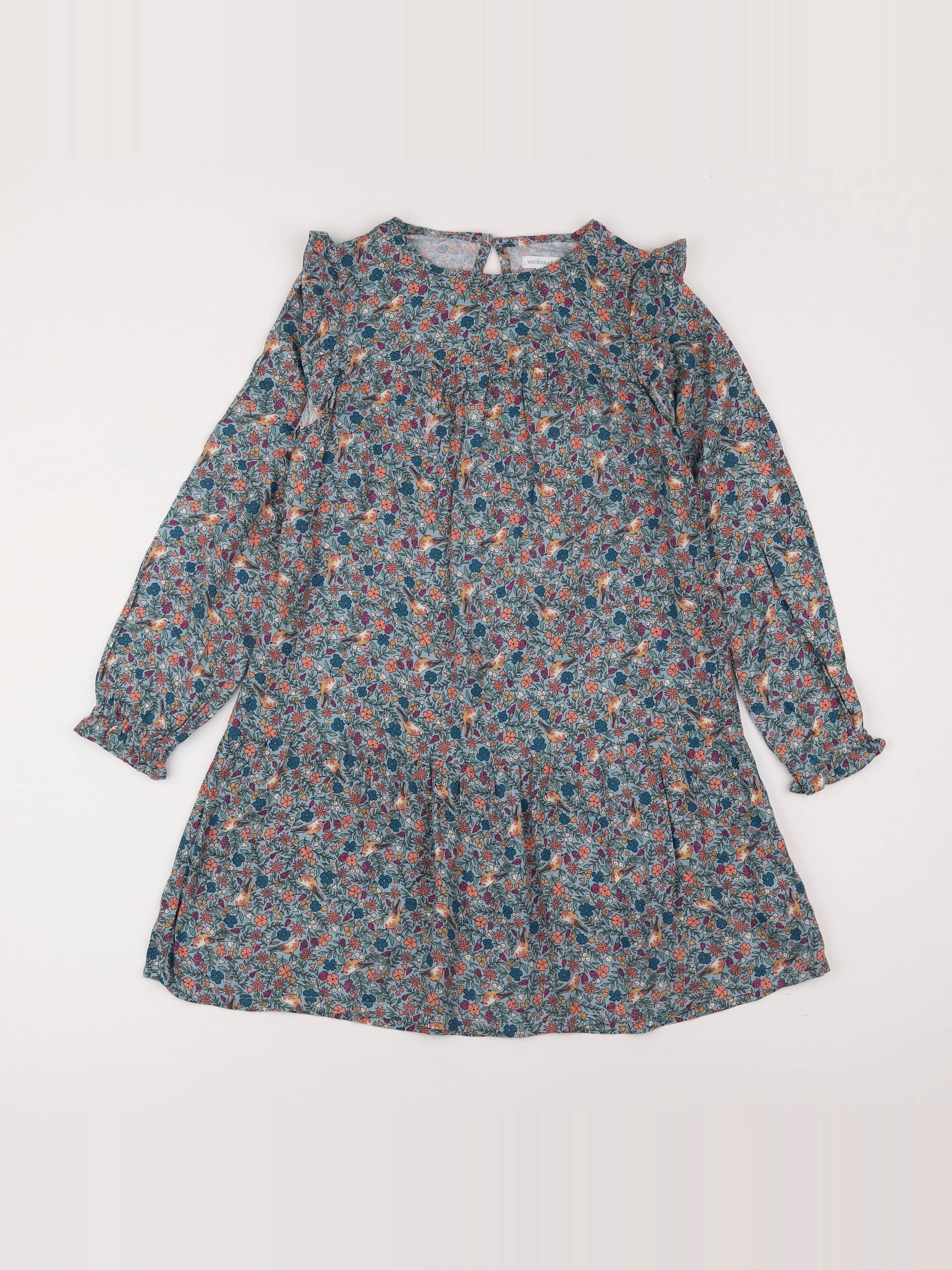 Vertbaudet - robe multicolore - 8 ans