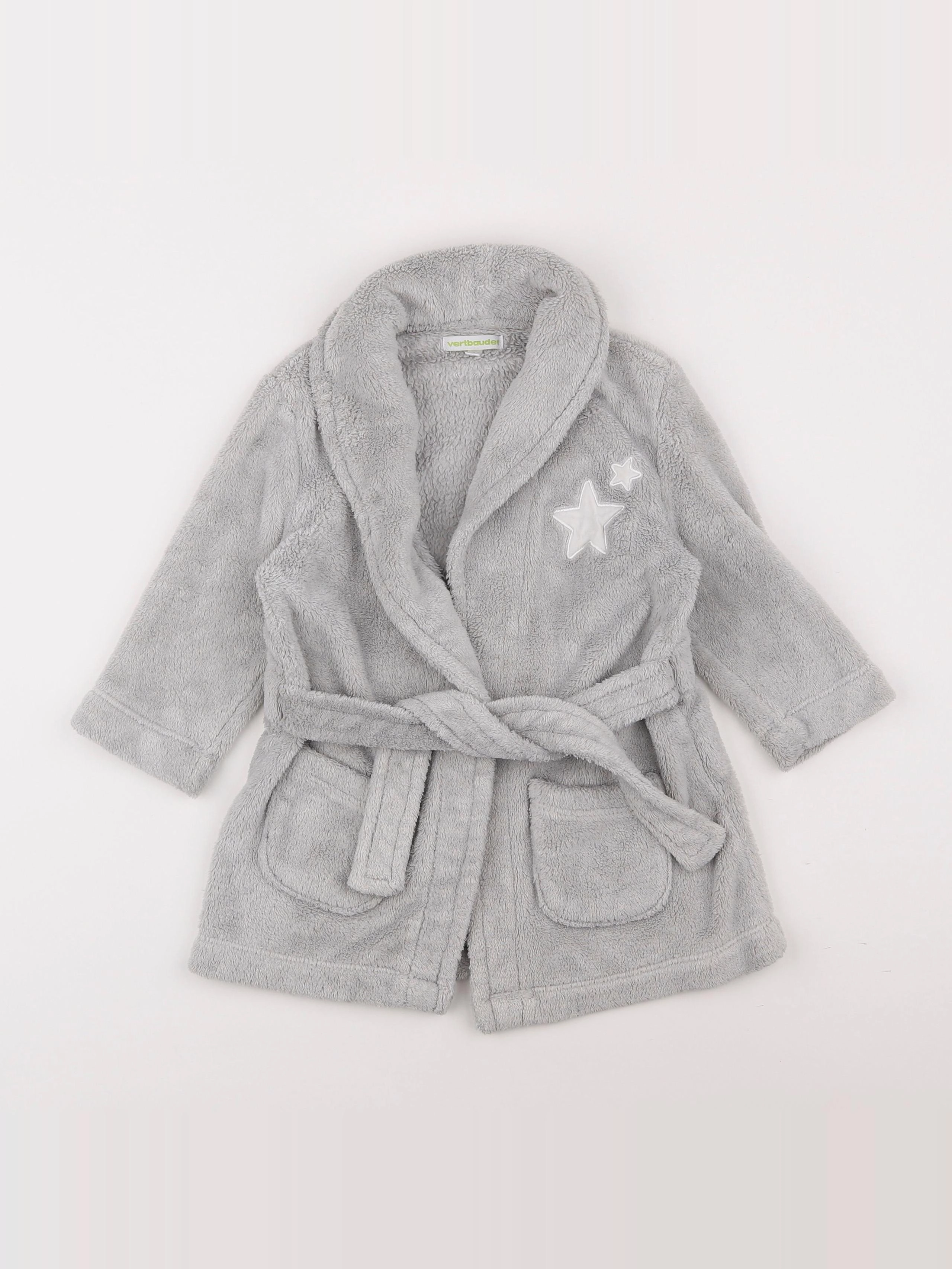Vertbaudet - robe de chambre gris - 2 ans