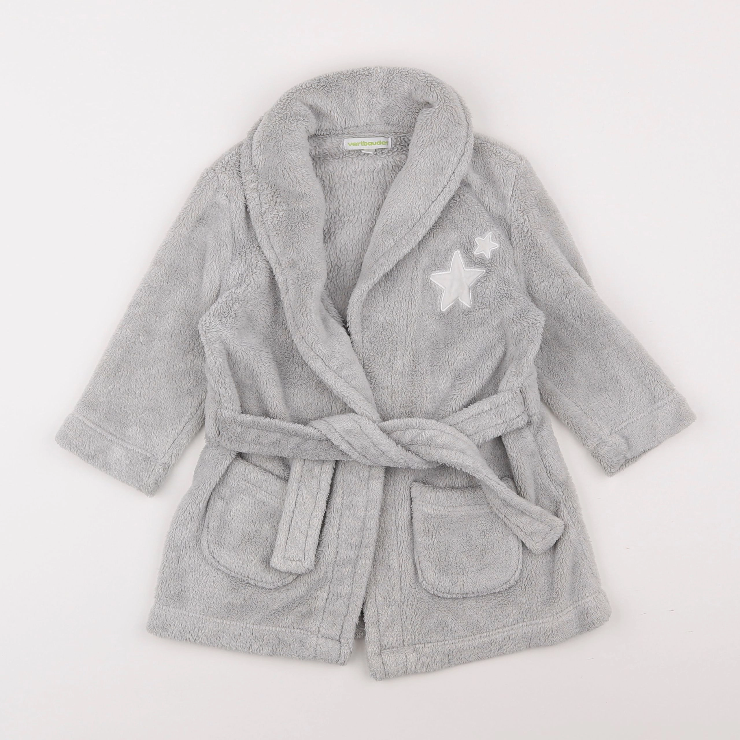 Vertbaudet - robe de chambre gris - 2 ans