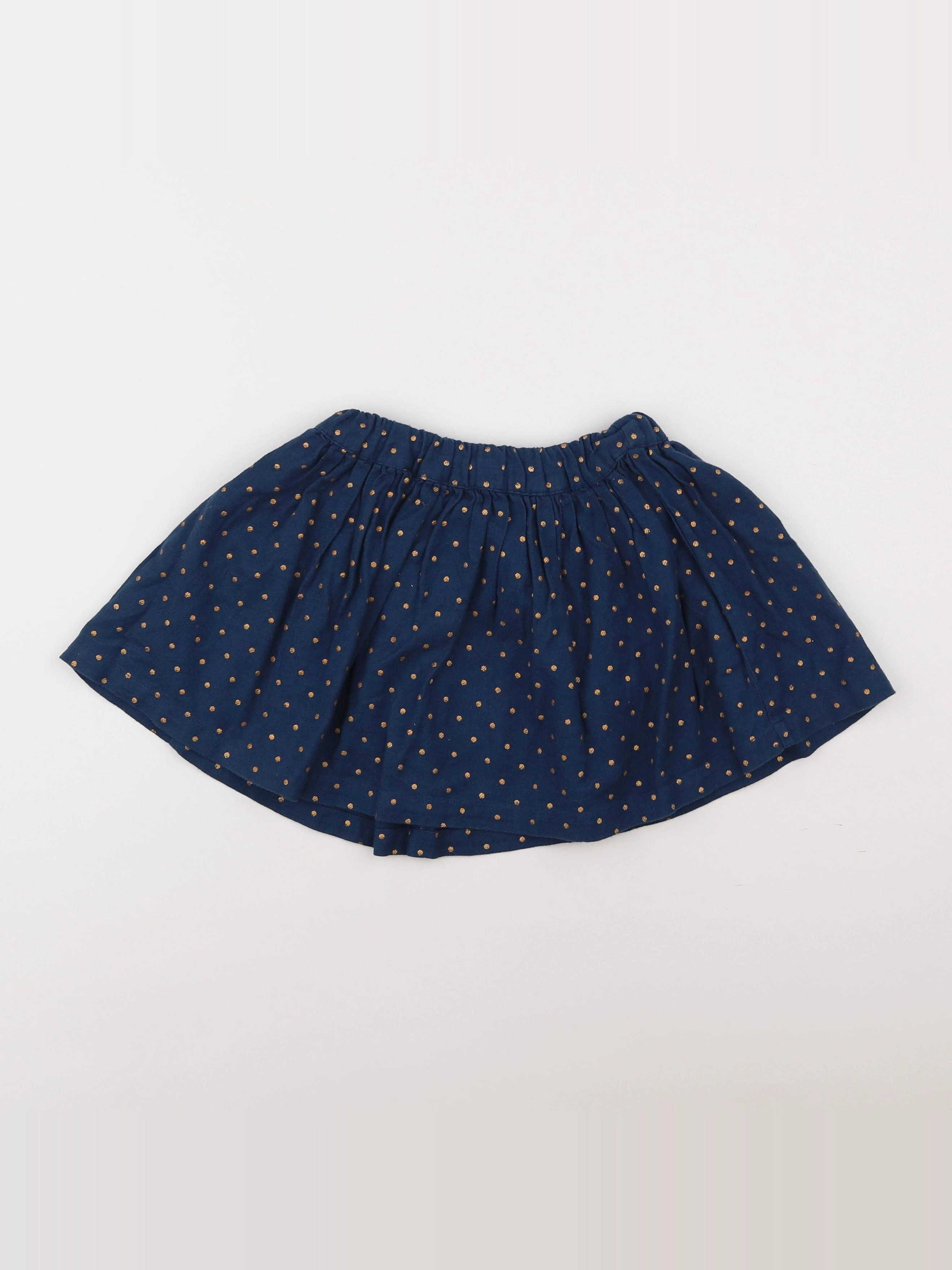 Little Cigogne - jupe bleu - 4 ans