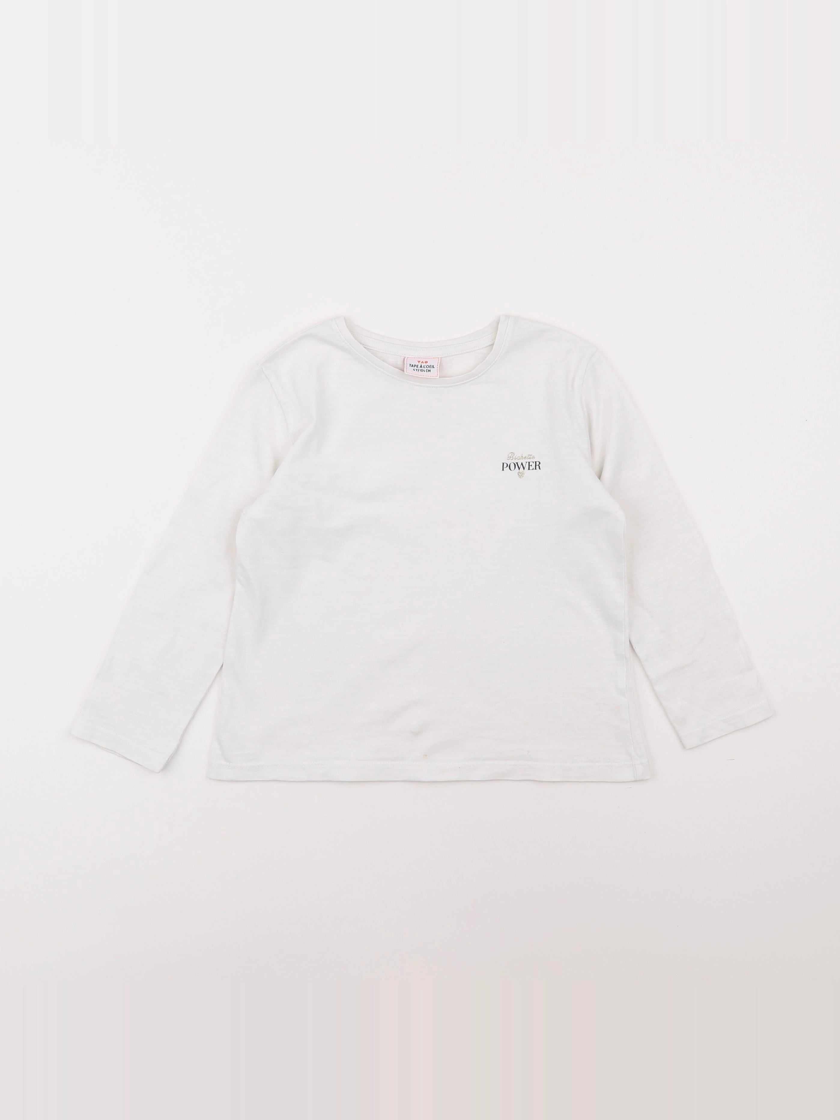 Tape à l'oeil - tee-shirt blanc - 4 ans
