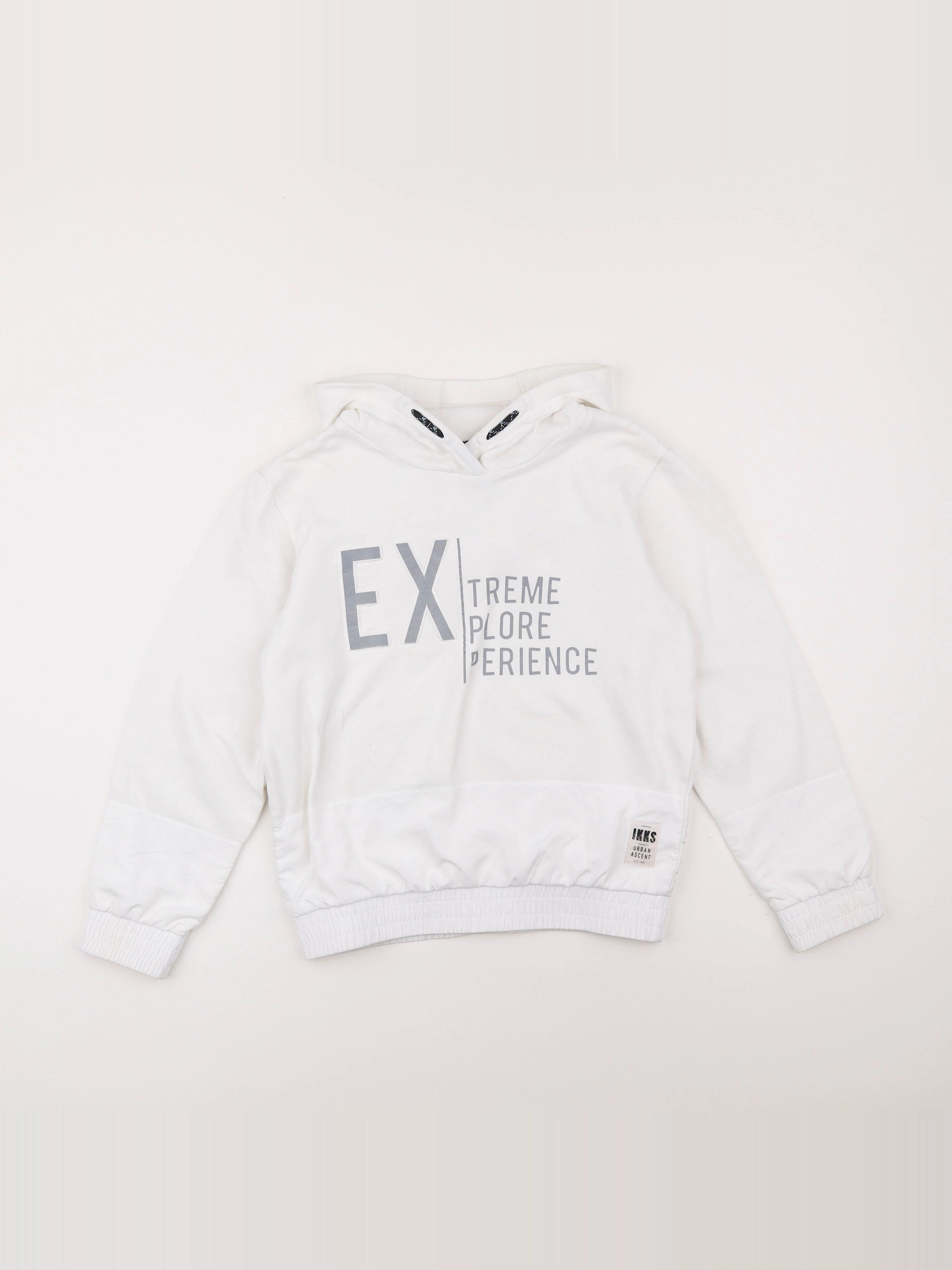 IKKS - sweat blanc - 10 ans