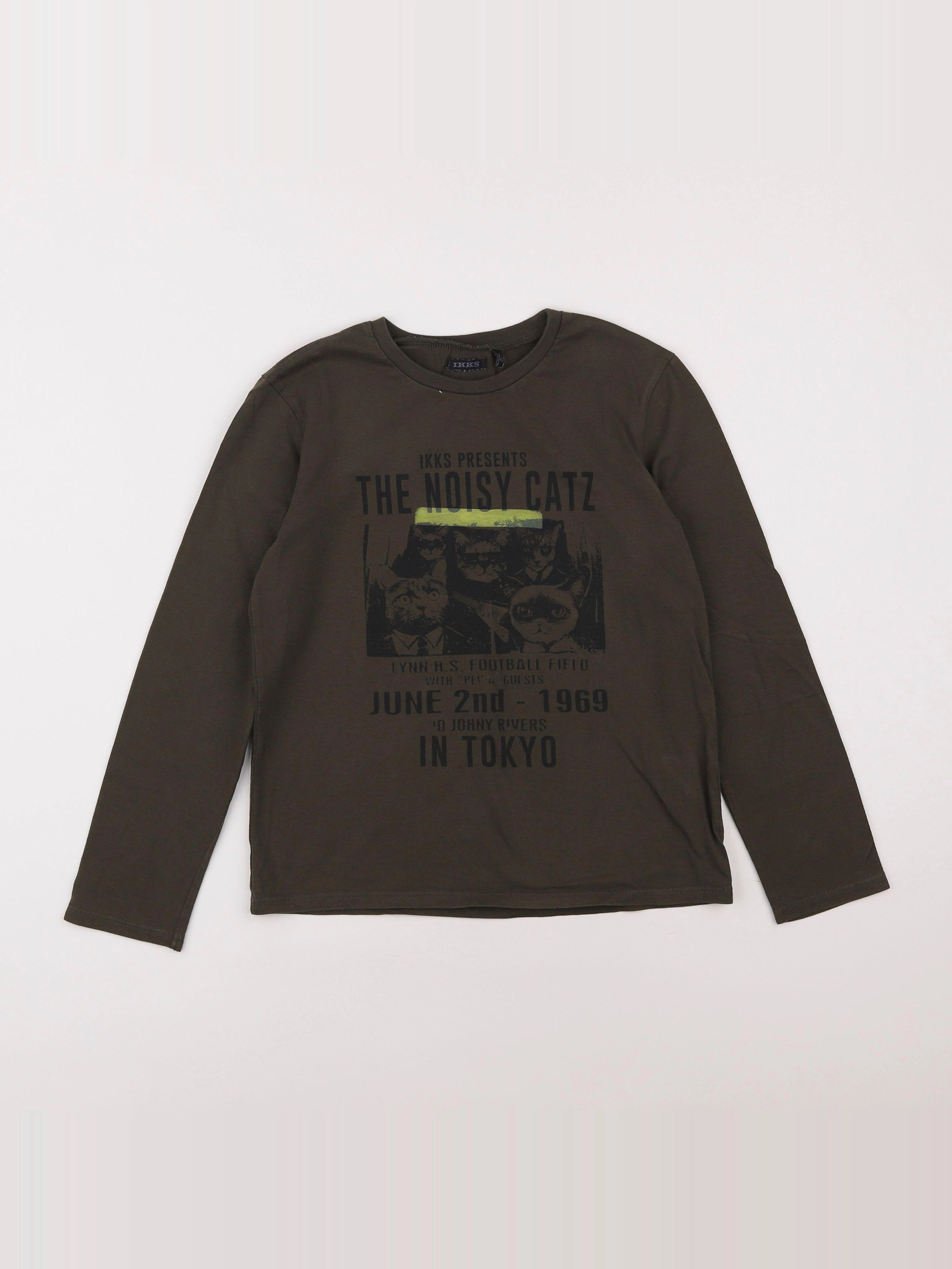 IKKS - tee-shirt marron - 10 ans
