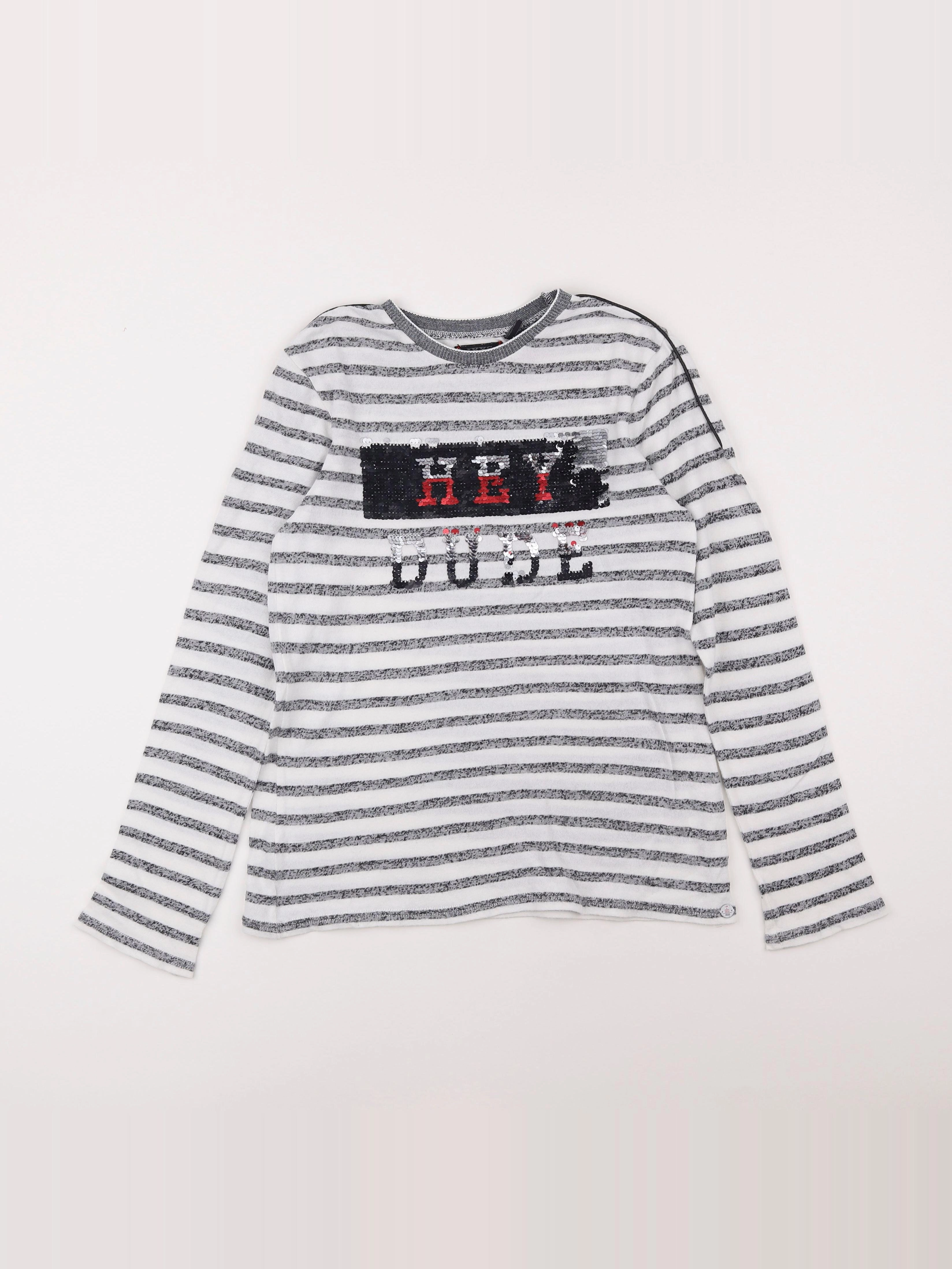 IKKS - pull blanc - 10 ans