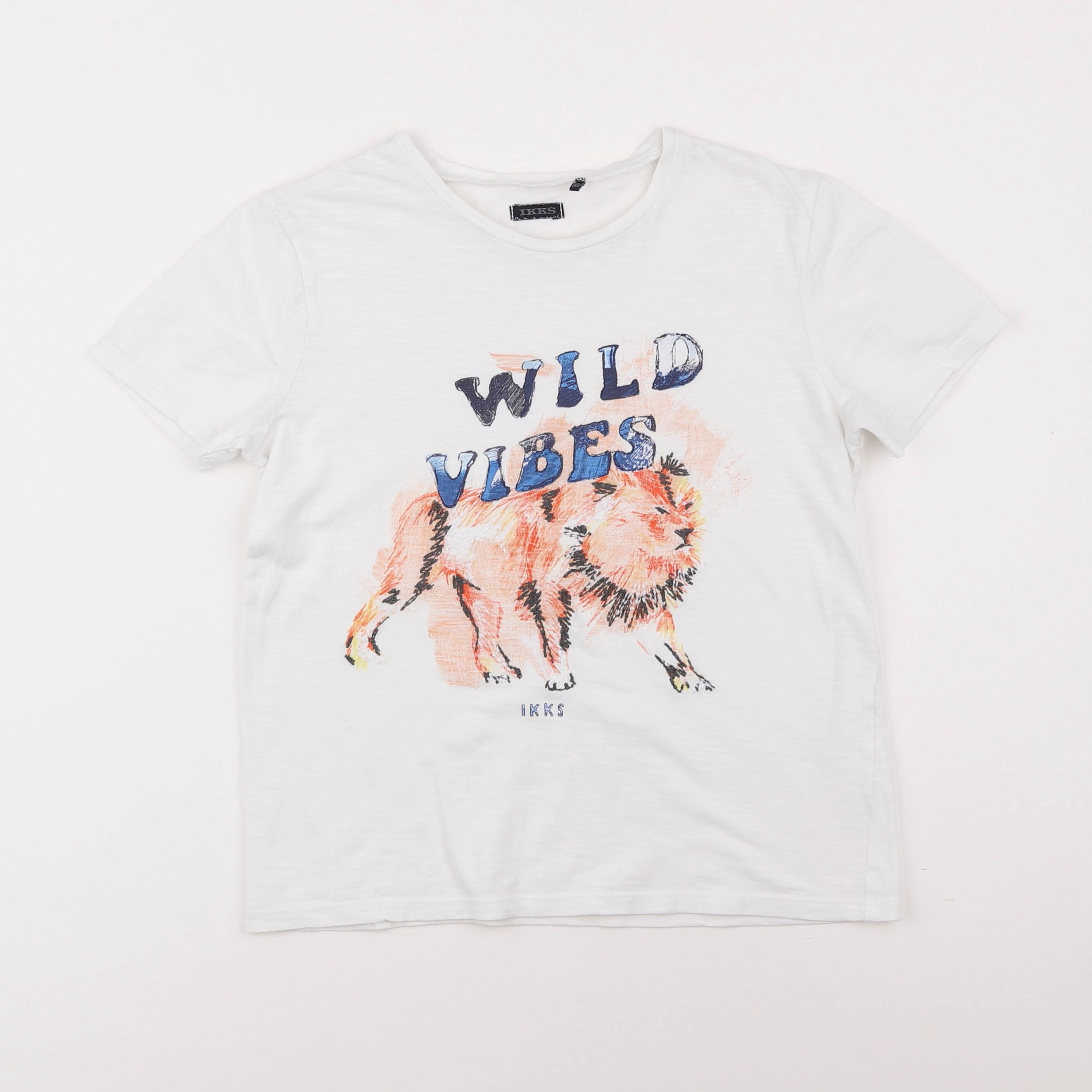 IKKS - tee-shirt blanc - 10 ans