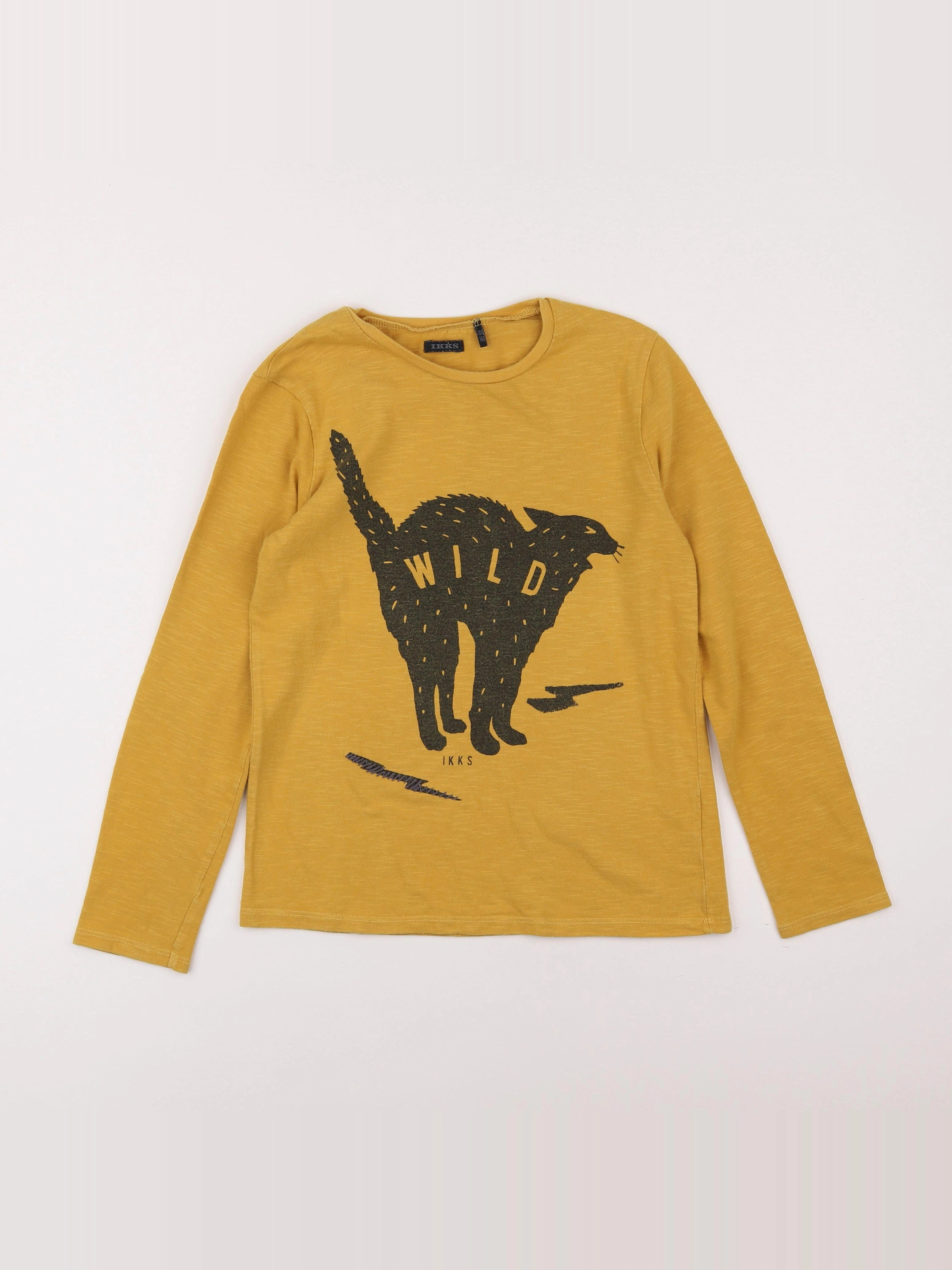 IKKS - tee-shirt jaune - 10 ans