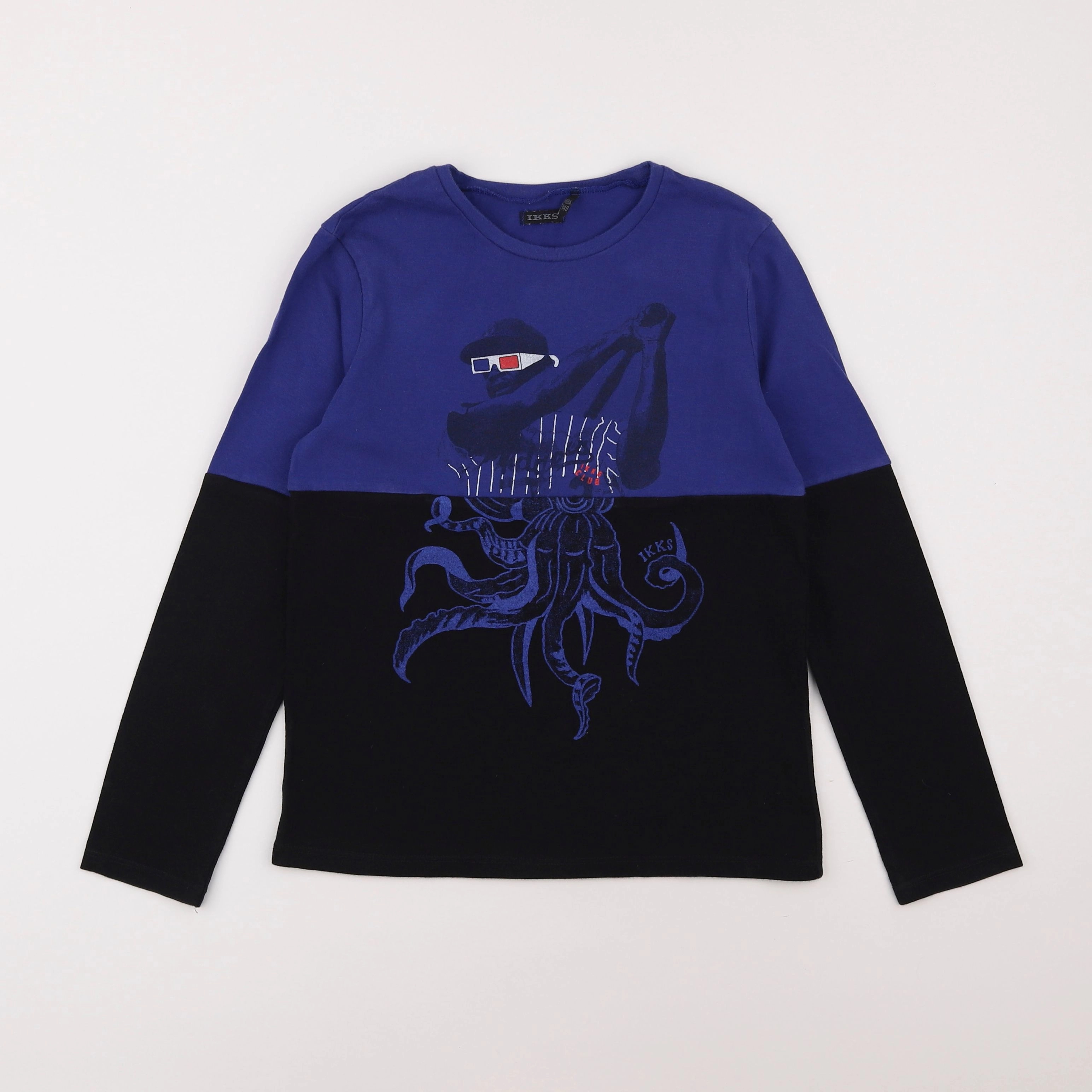 IKKS - tee-shirt bleu - 10 ans