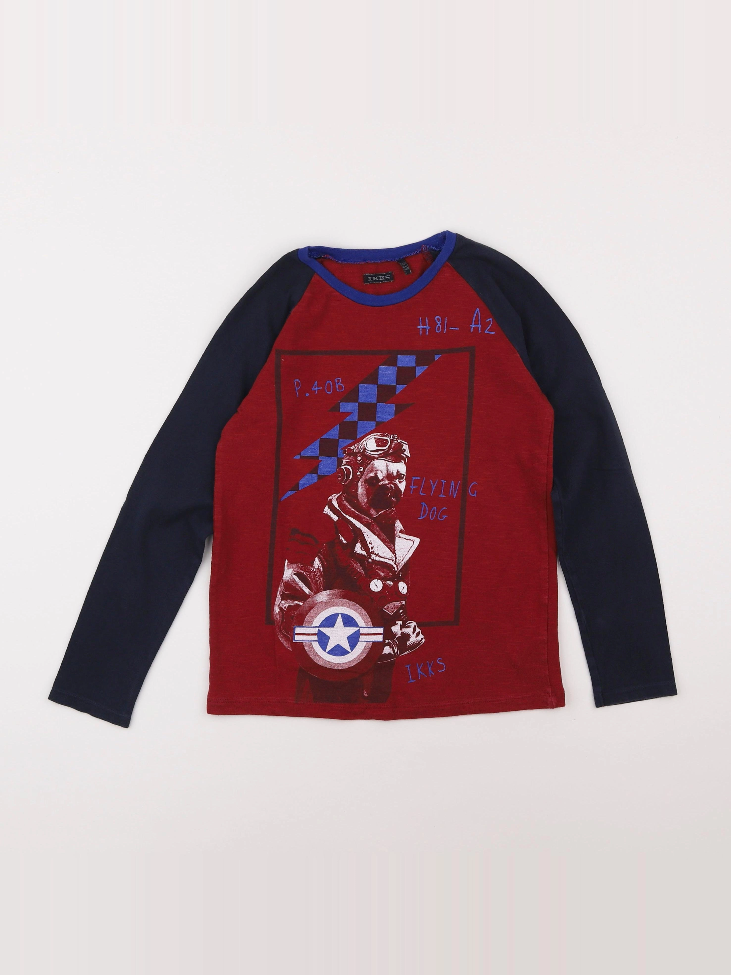 IKKS - tee-shirt rouge - 8 ans