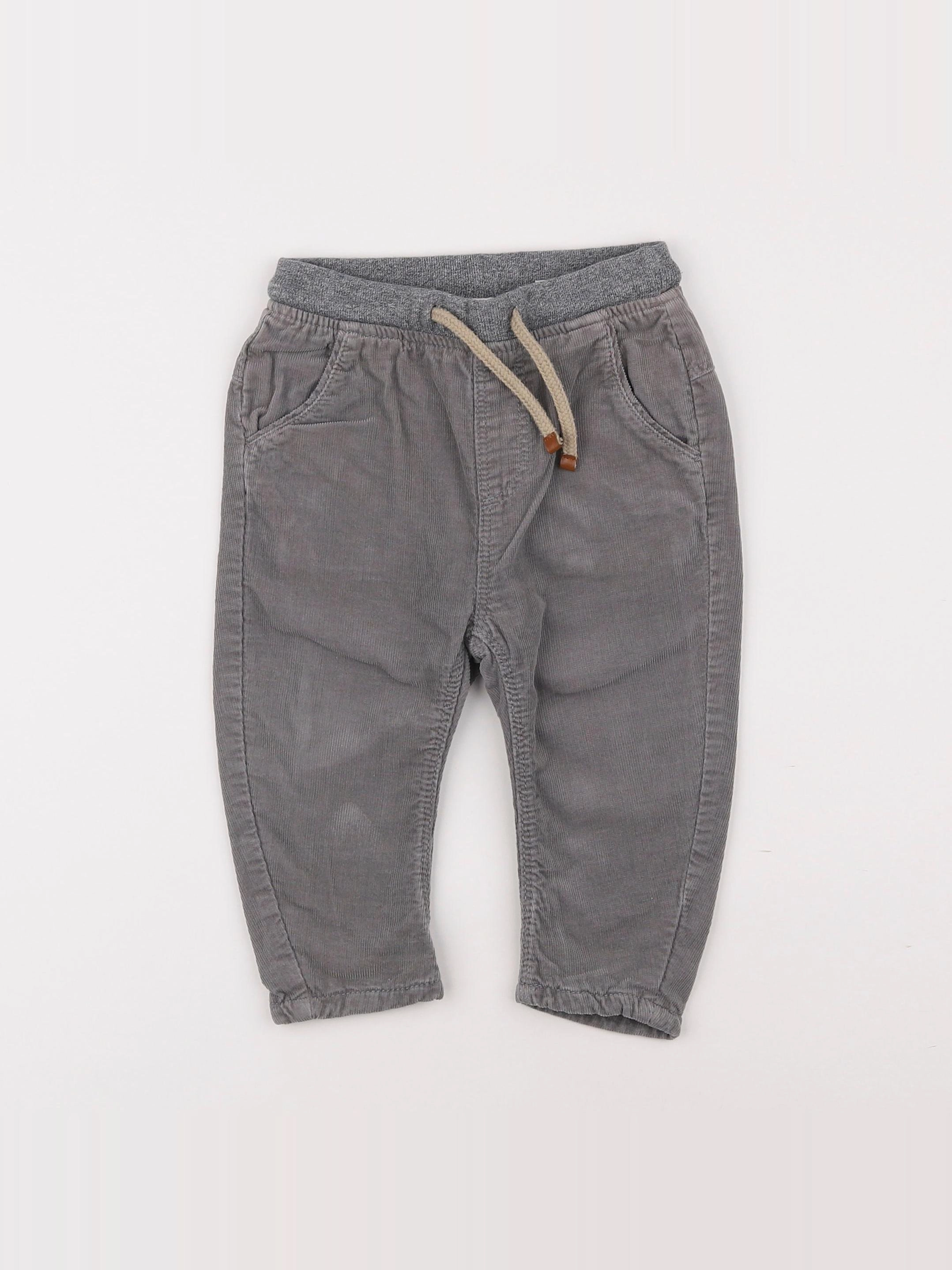Zara - pantalon gris - 12/18 mois