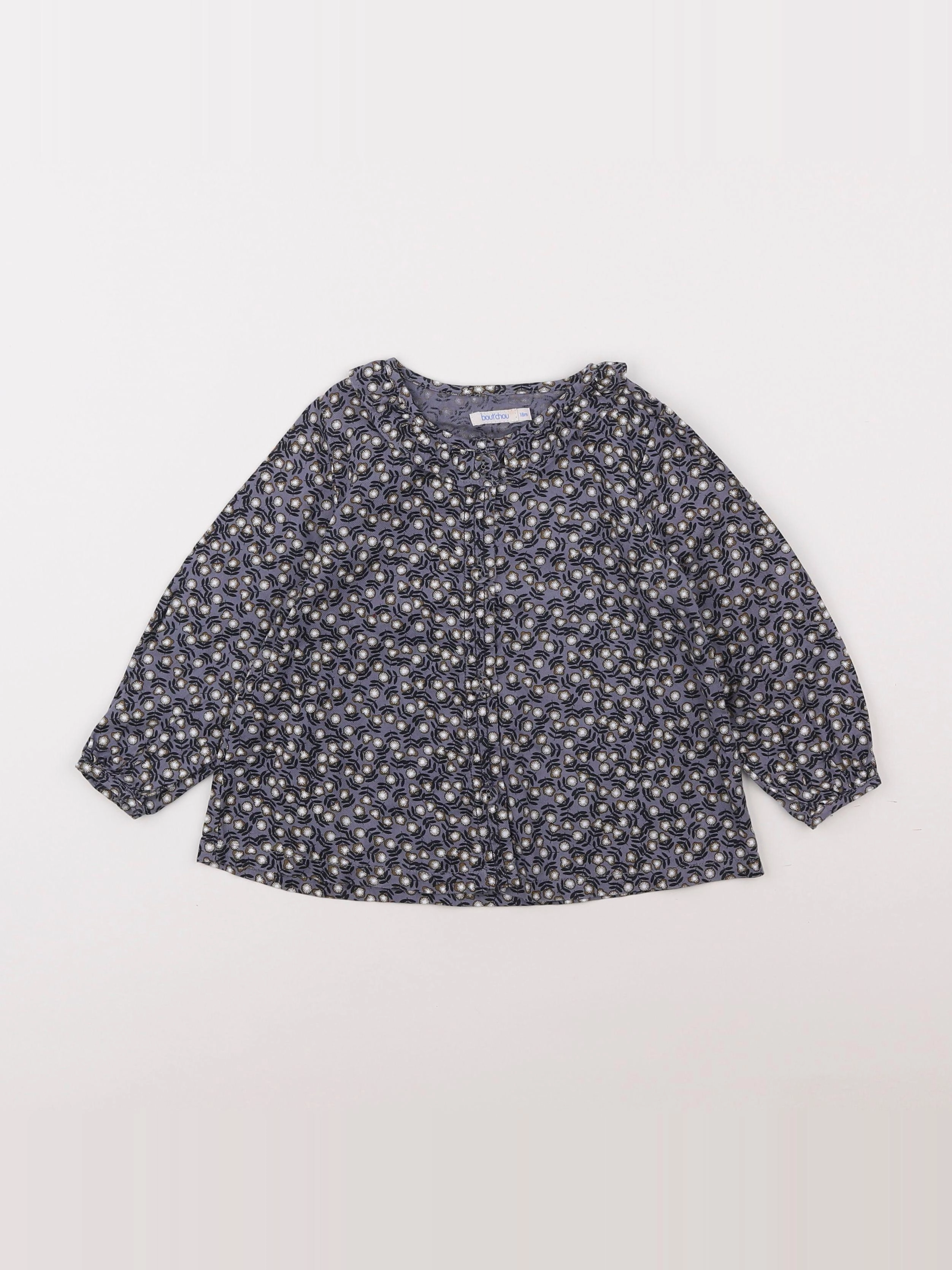 Boutchou - blouse bleu - 18 mois