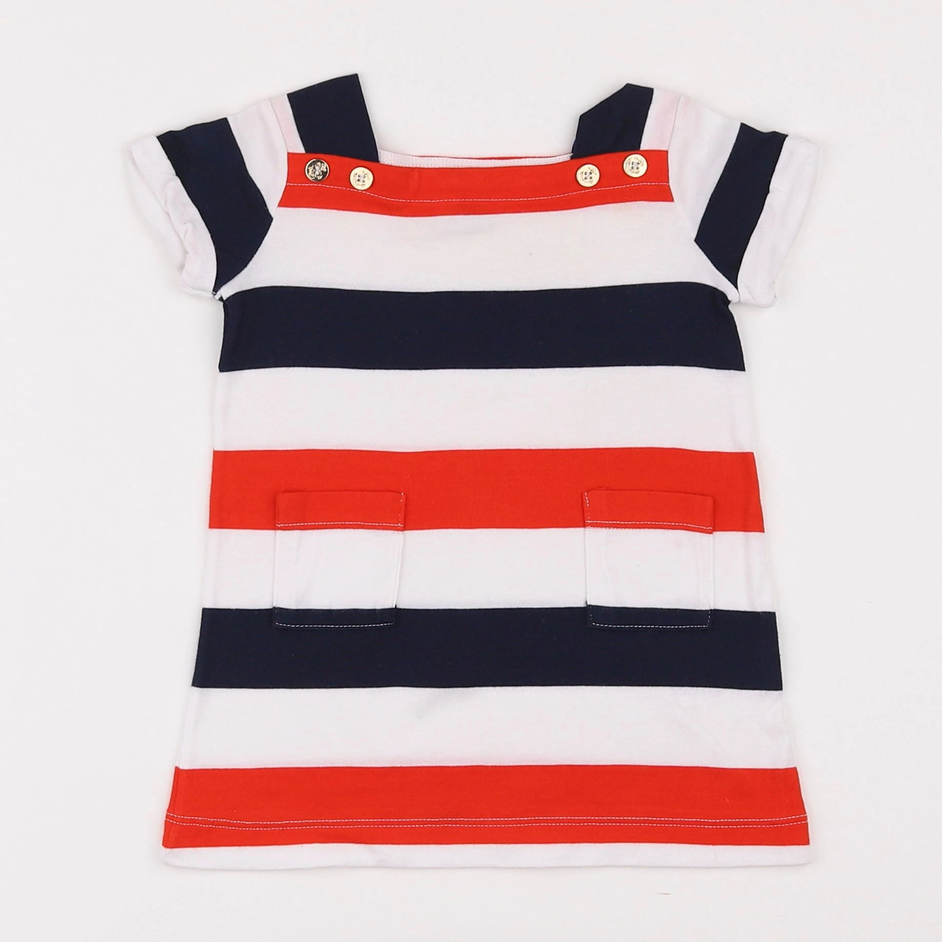 Petit Bateau - robe multicolore - 6 mois