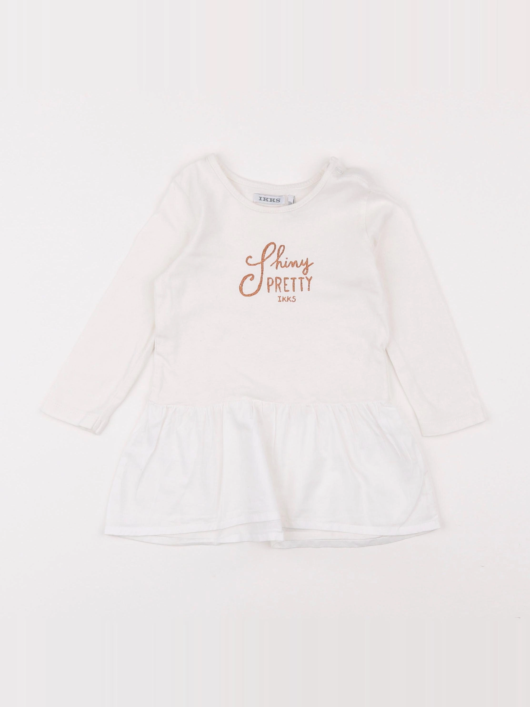IKKS - robe blanc - 18 mois