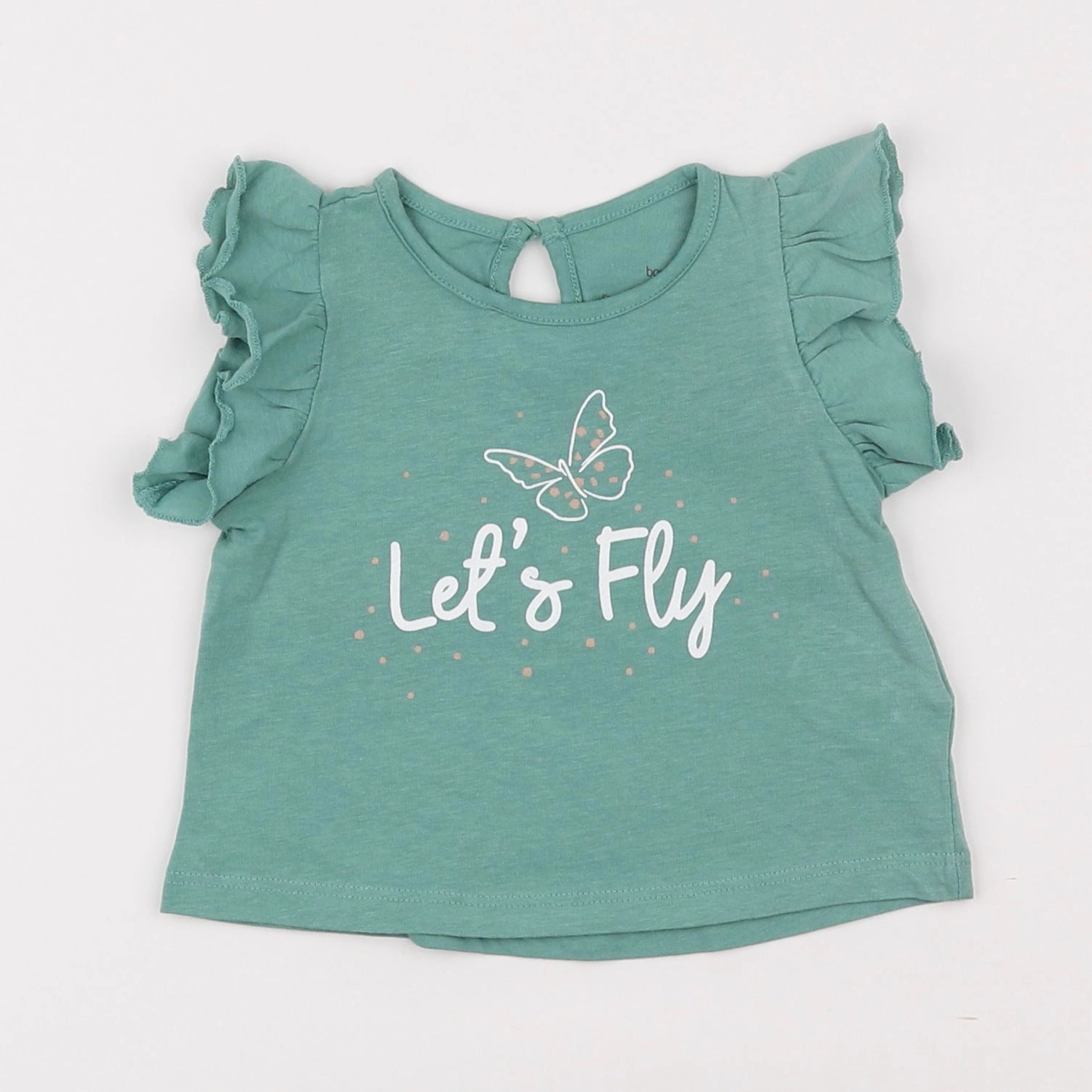 Boutchou - tee-shirt vert - 6 mois