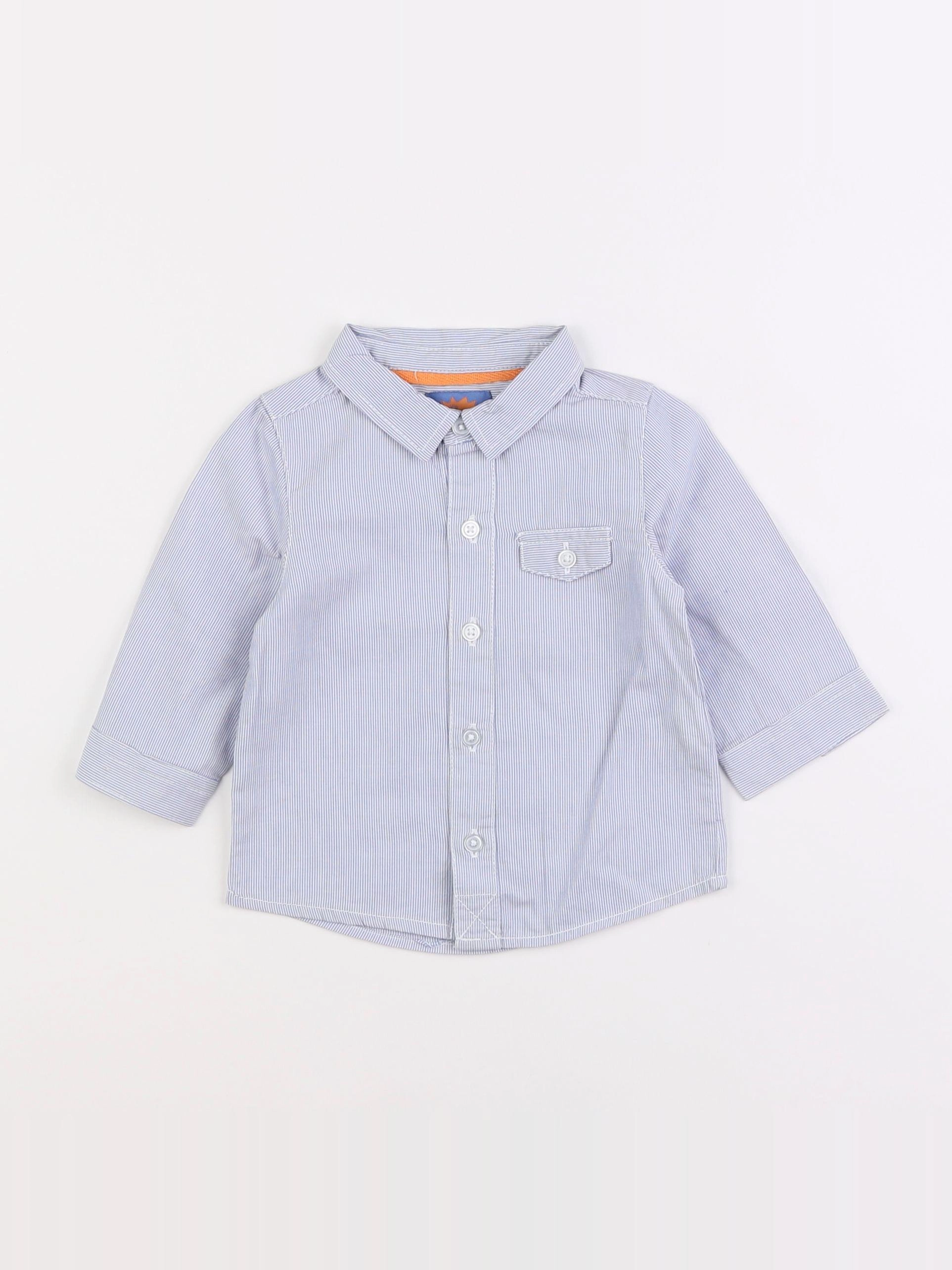 Tape à l'oeil - chemise bleu - 9 mois