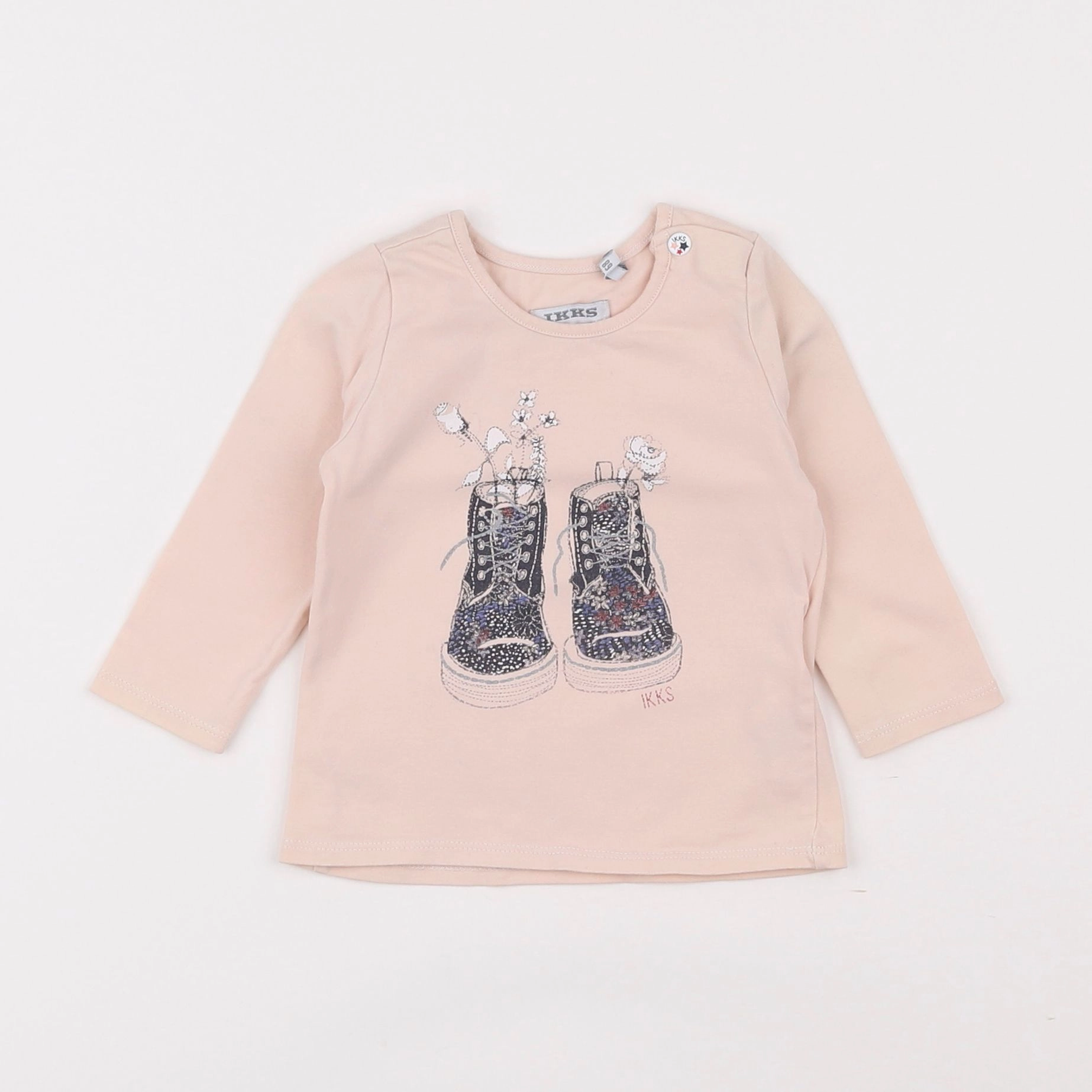 IKKS - tee-shirt rose - 6 mois