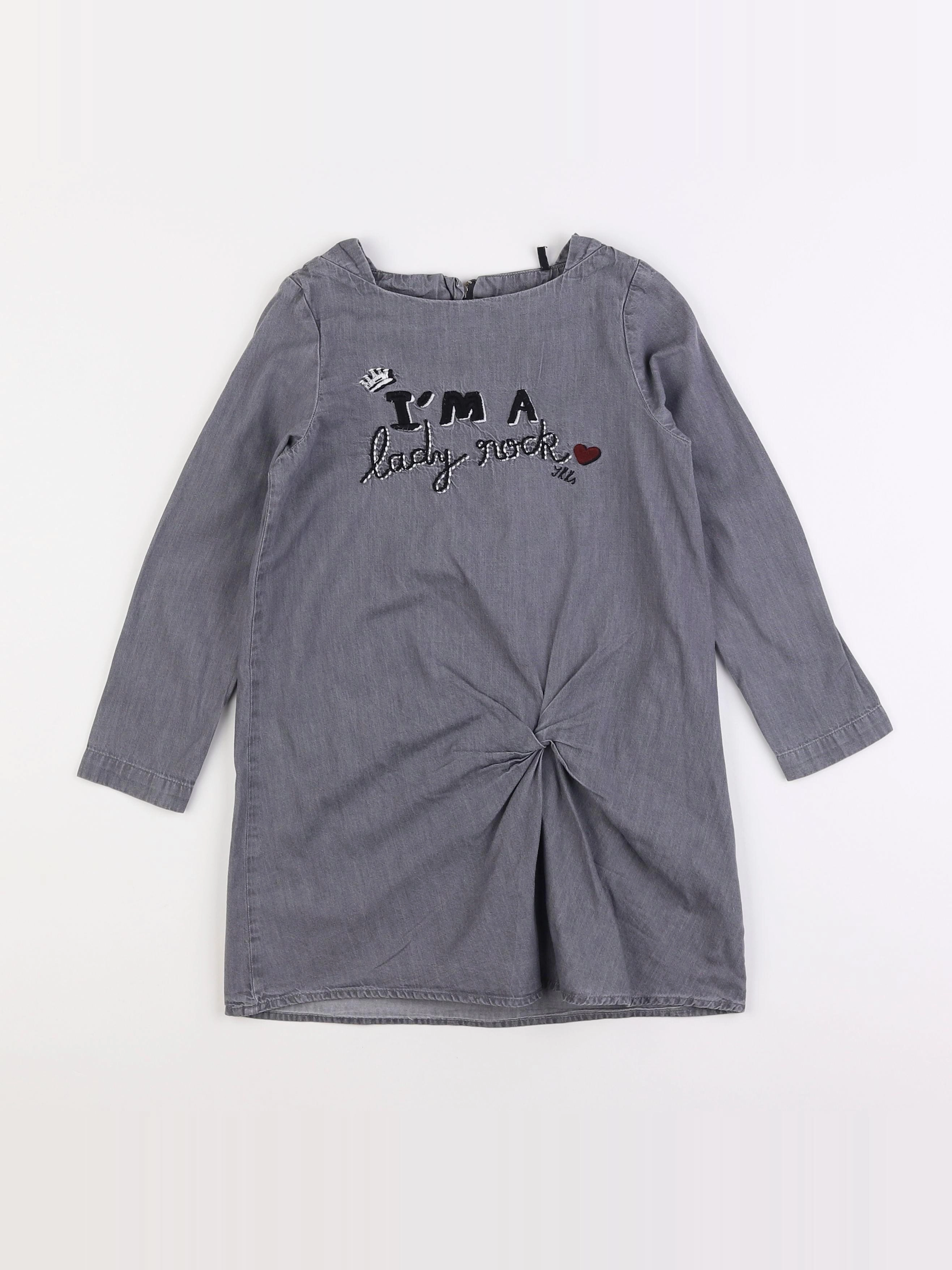 IKKS - robe gris - 6 ans