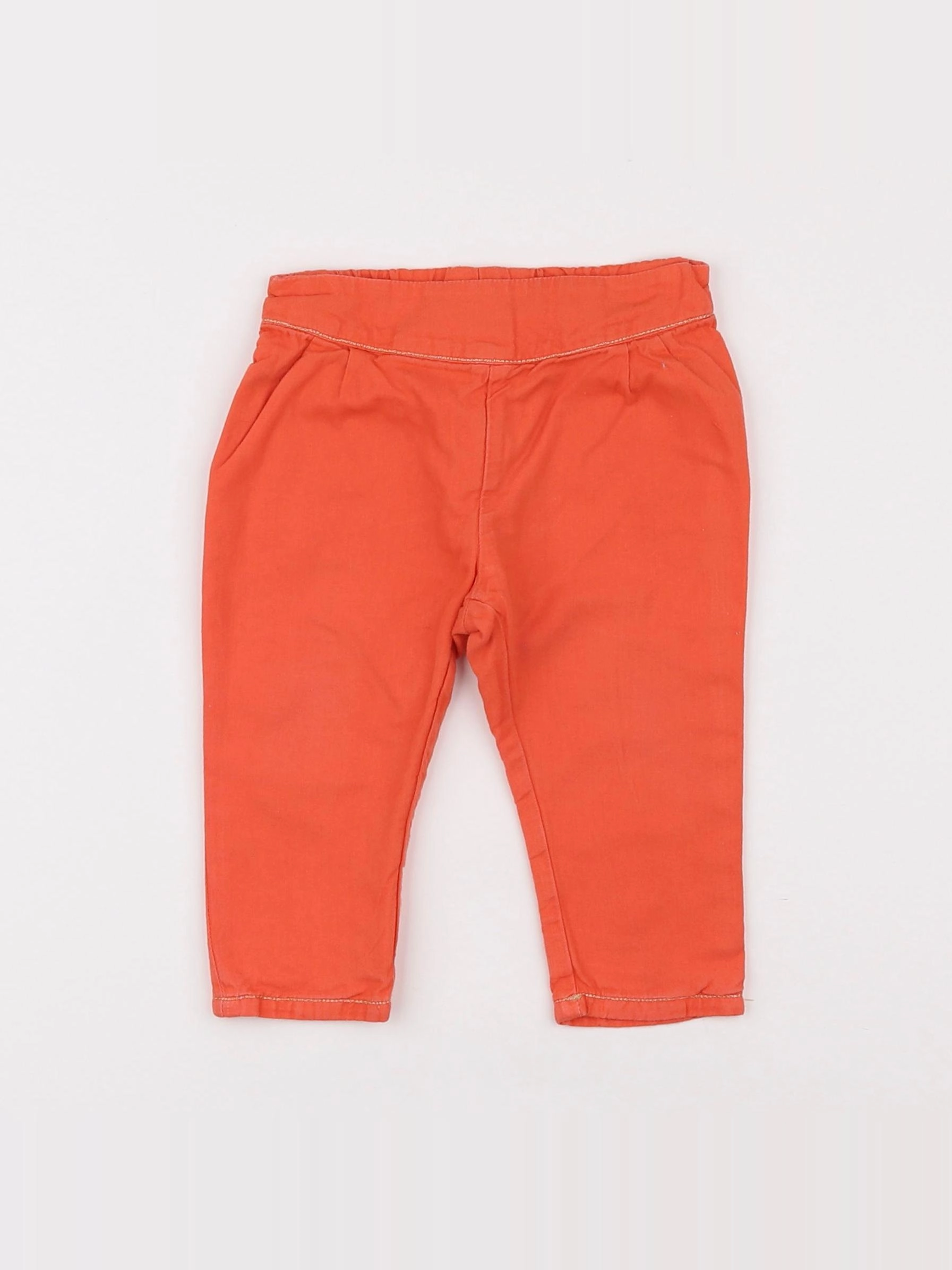 Carrément Beau - pantalon orange - 12 mois