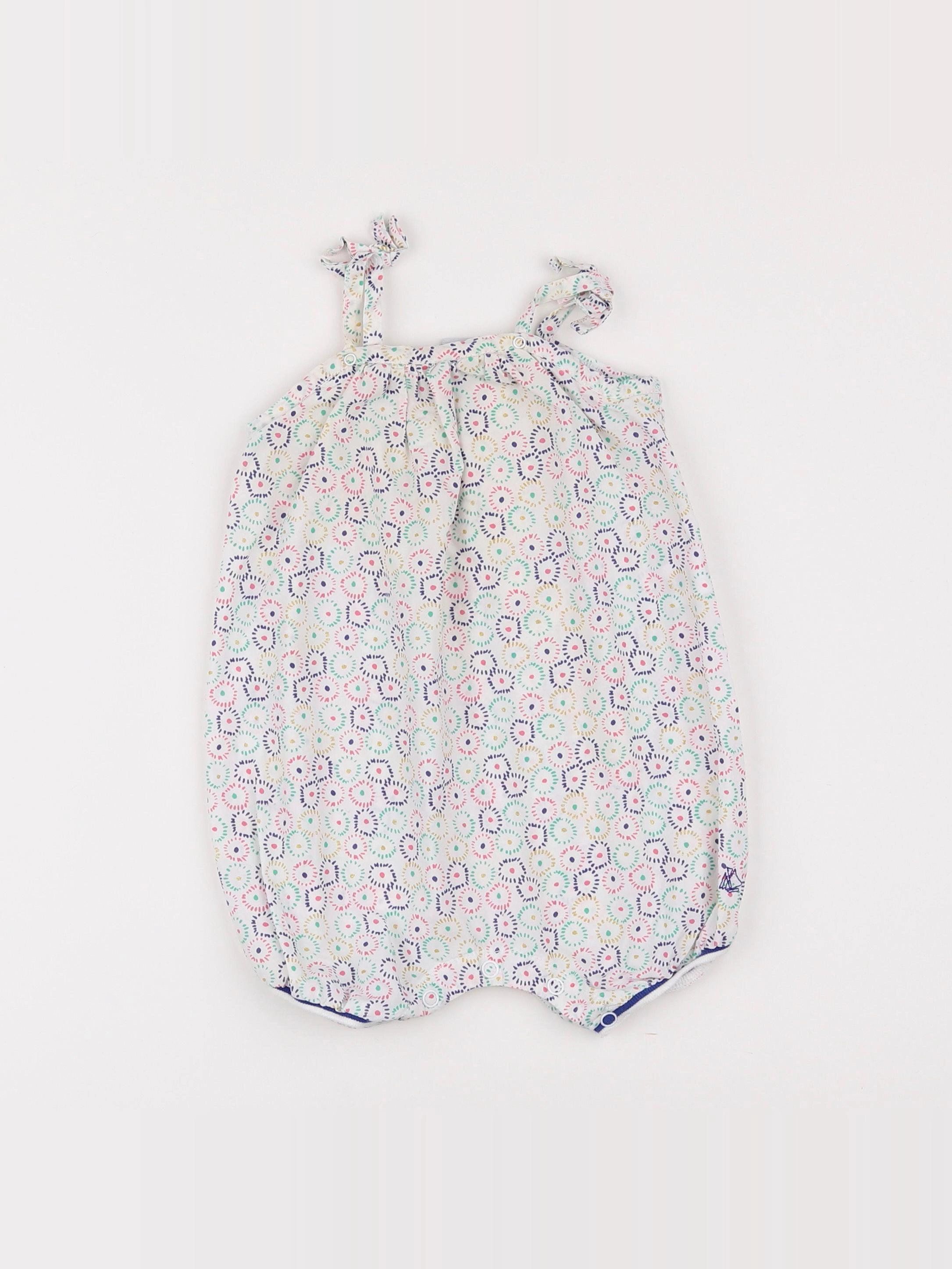Petit Bateau - combinaison multicolore - 12 mois