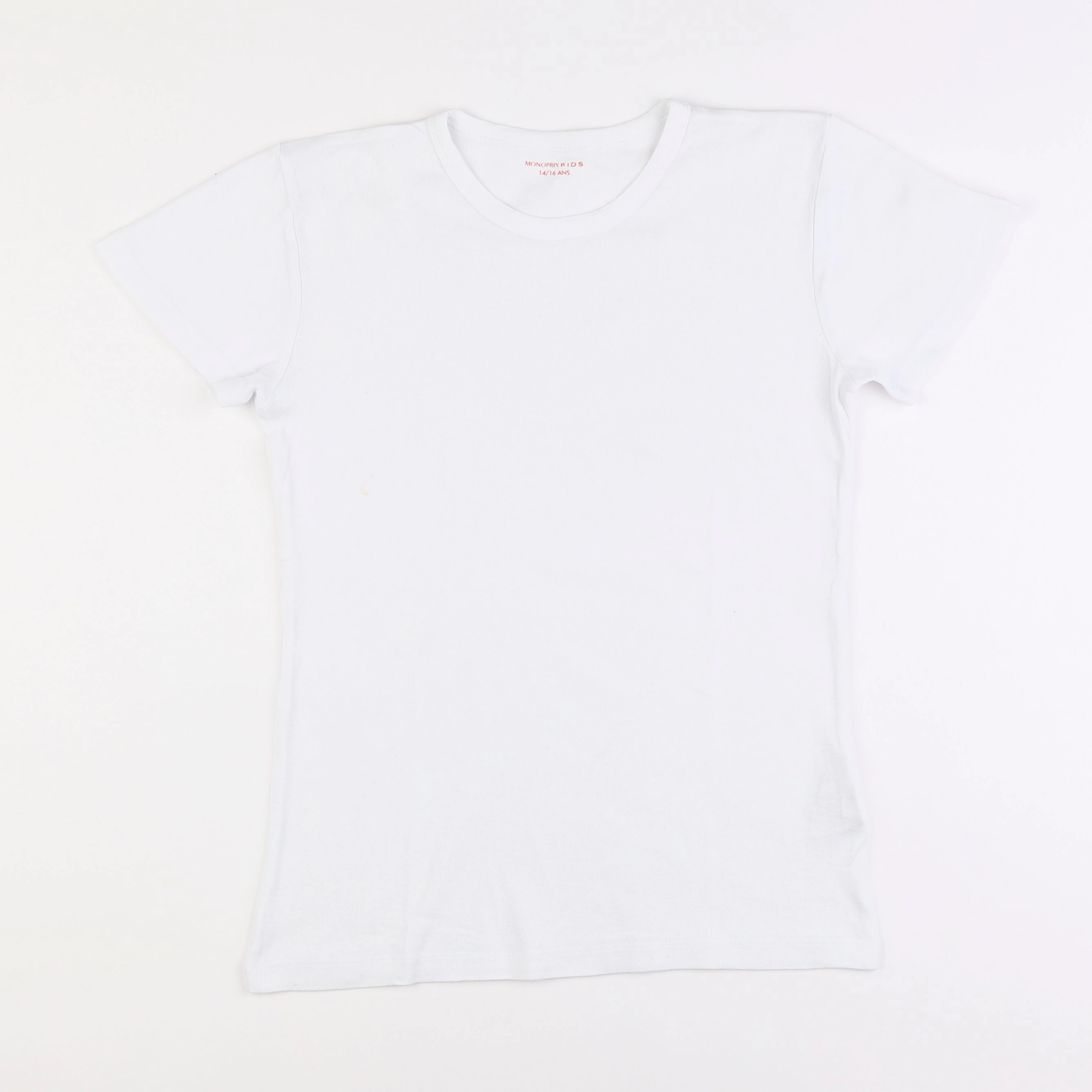 Monoprix - maillot de corps blanc - 14/16 ans