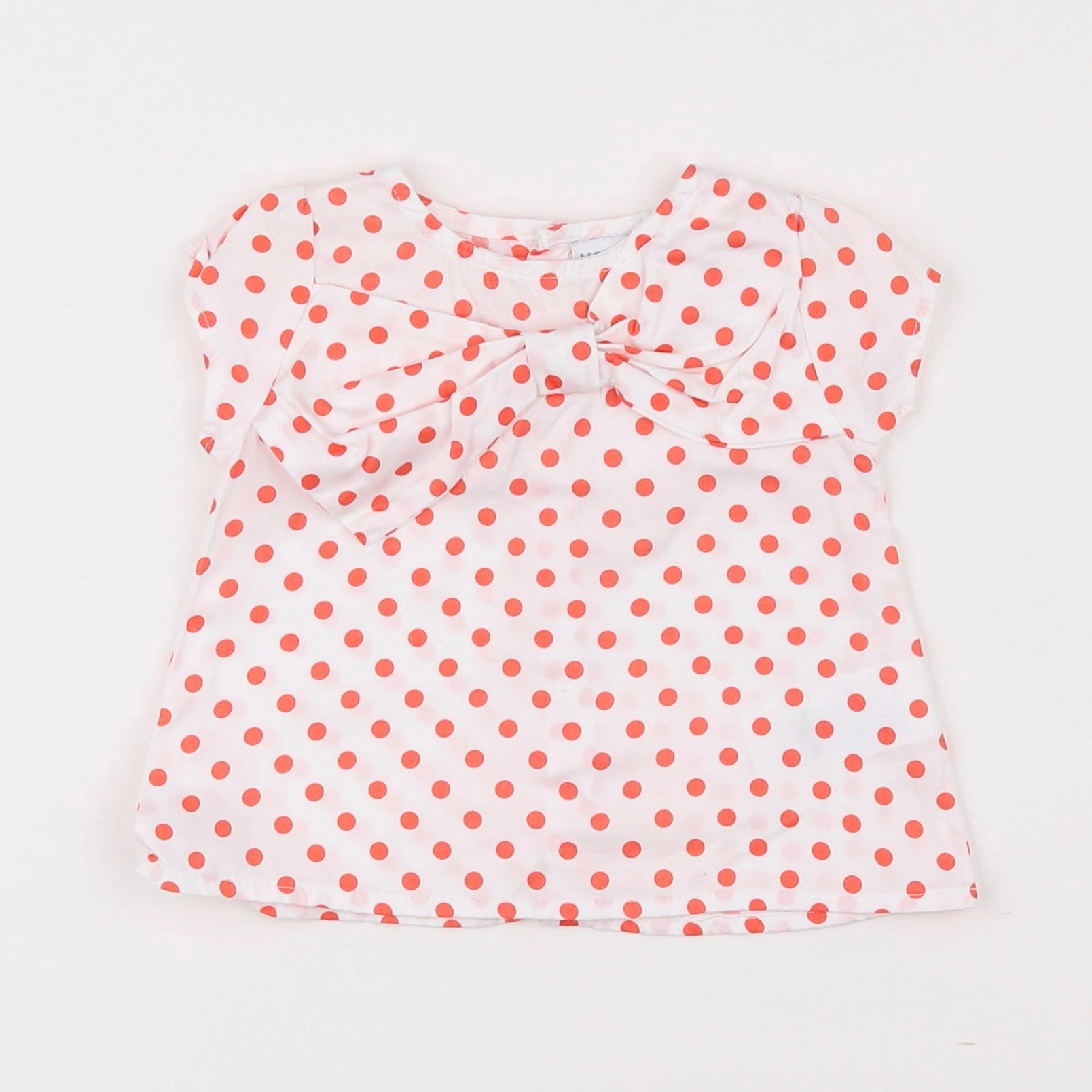 Vertbaudet - blouse blanc, orange - 6 mois