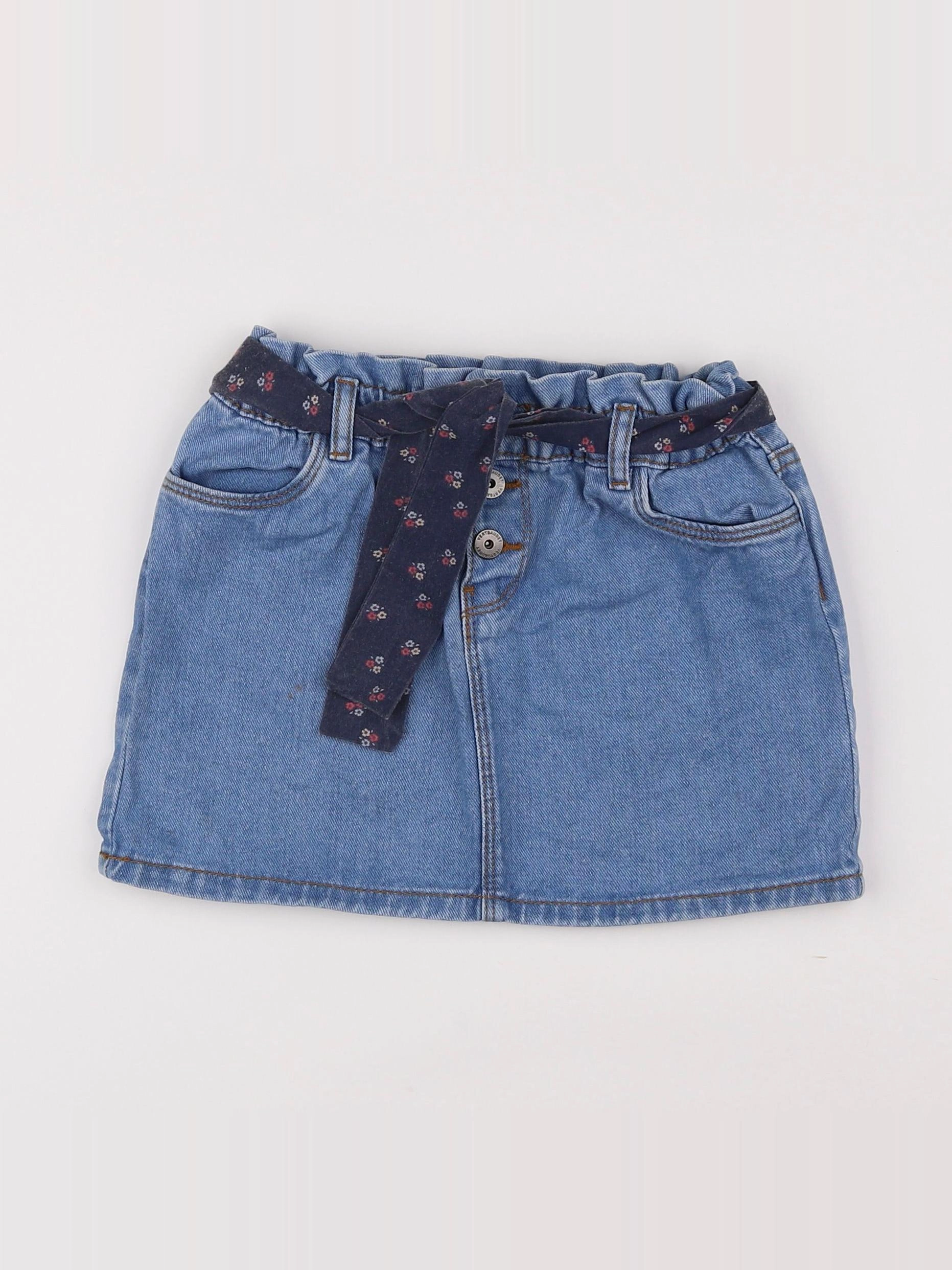 Vertbaudet - jupe bleu - 6 ans
