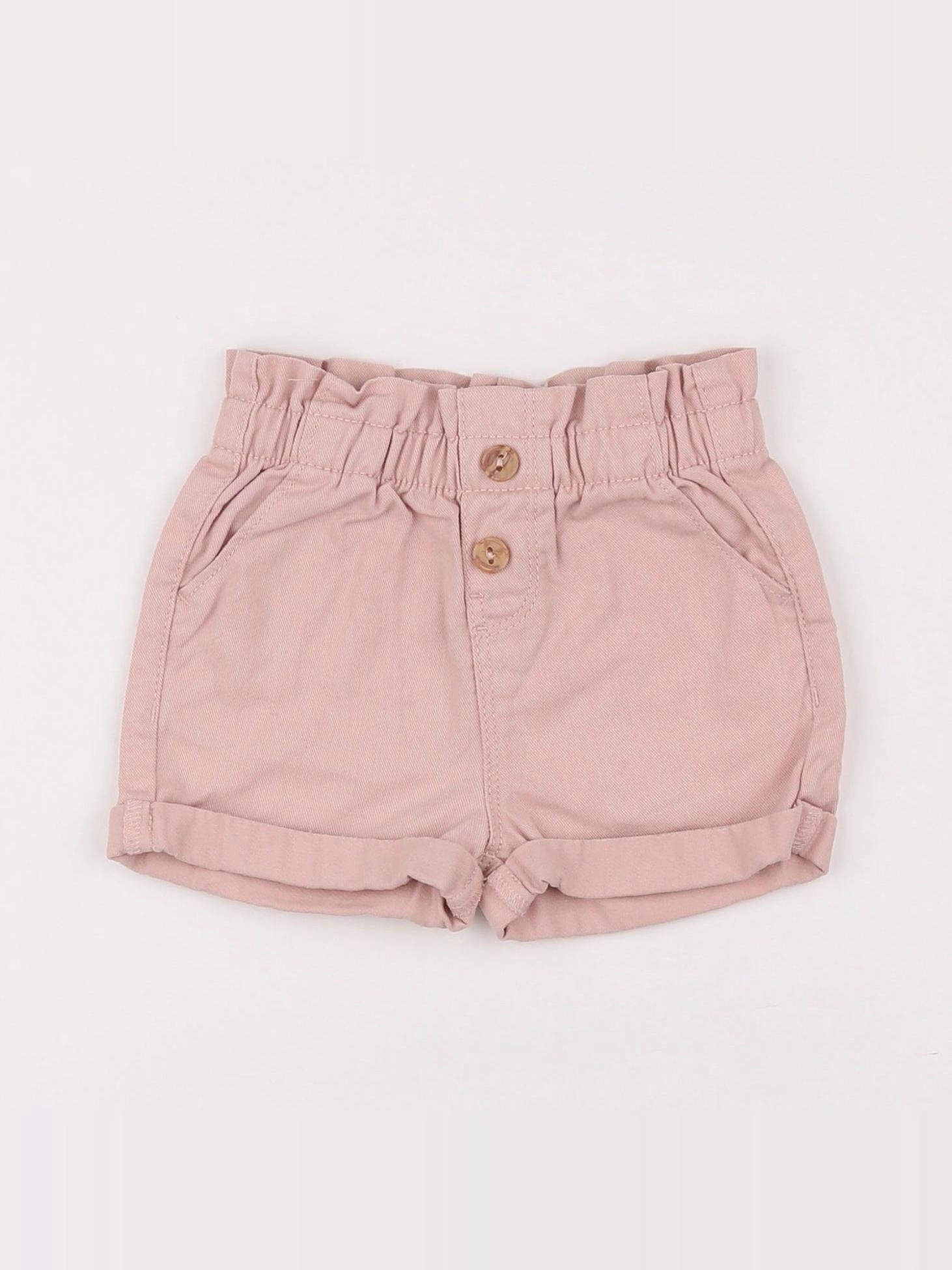 Vertbaudet - short rose - 9 mois
