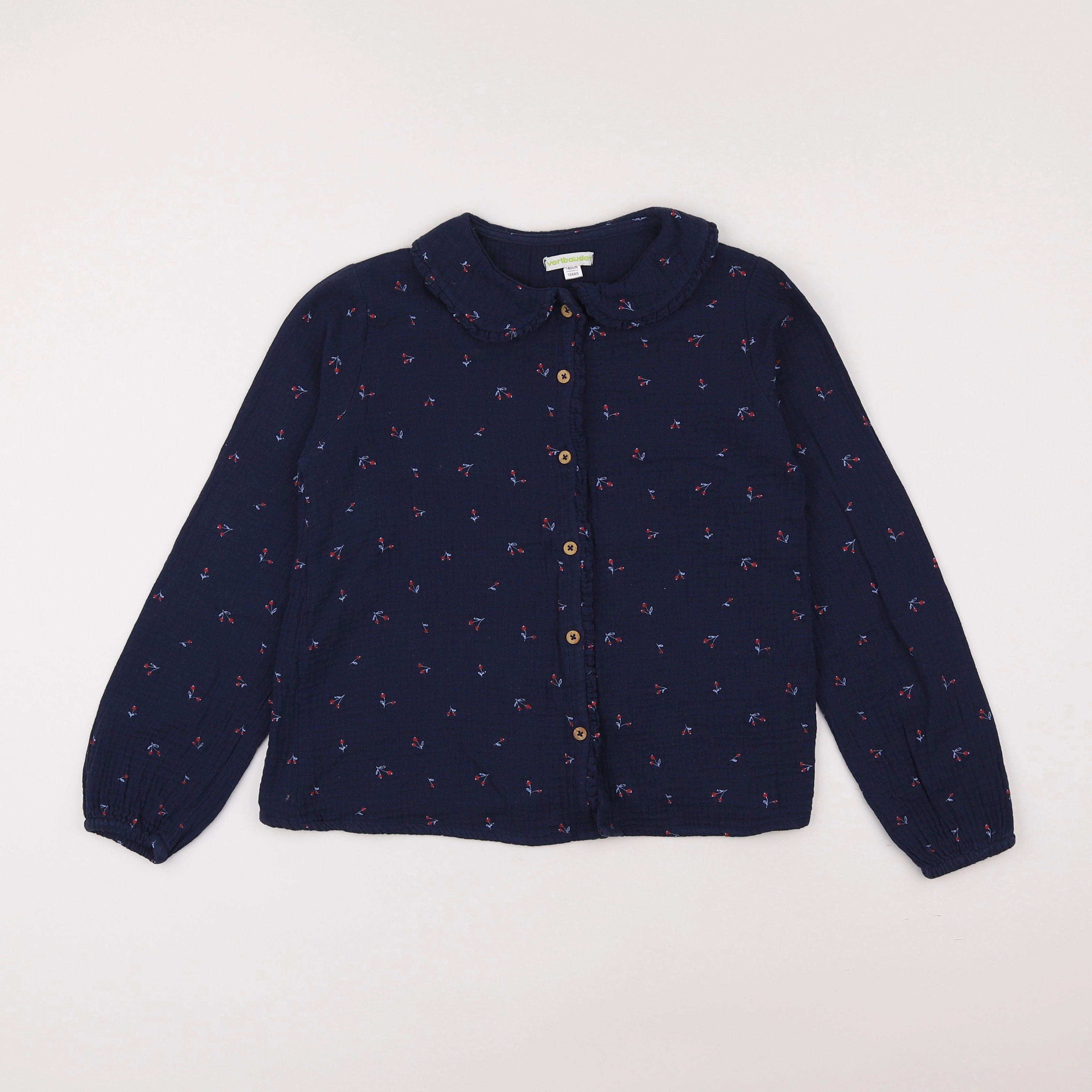 Vertbaudet - blouse bleu - 10 ans