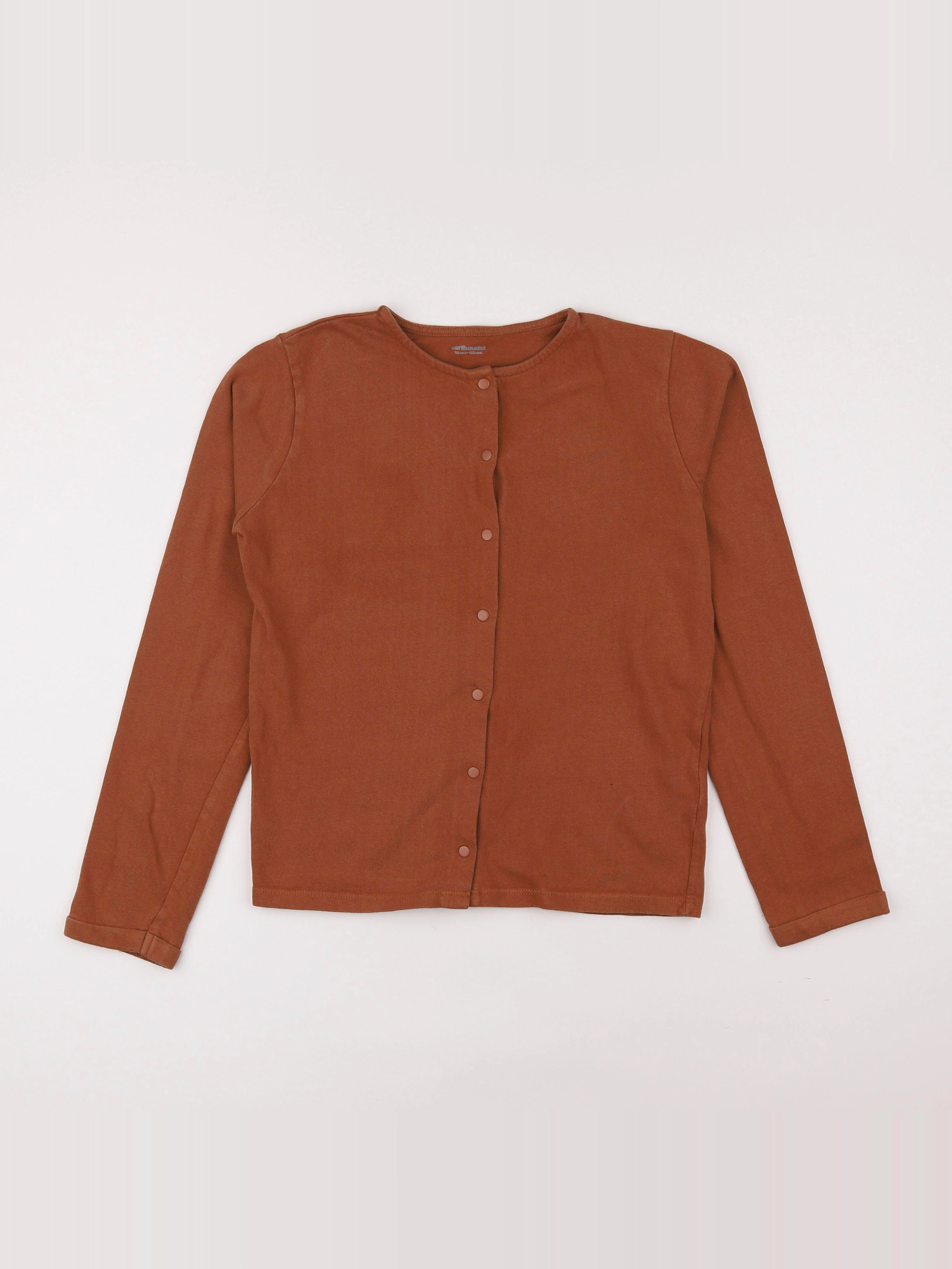 Vertbaudet - sweat marron - 12 ans