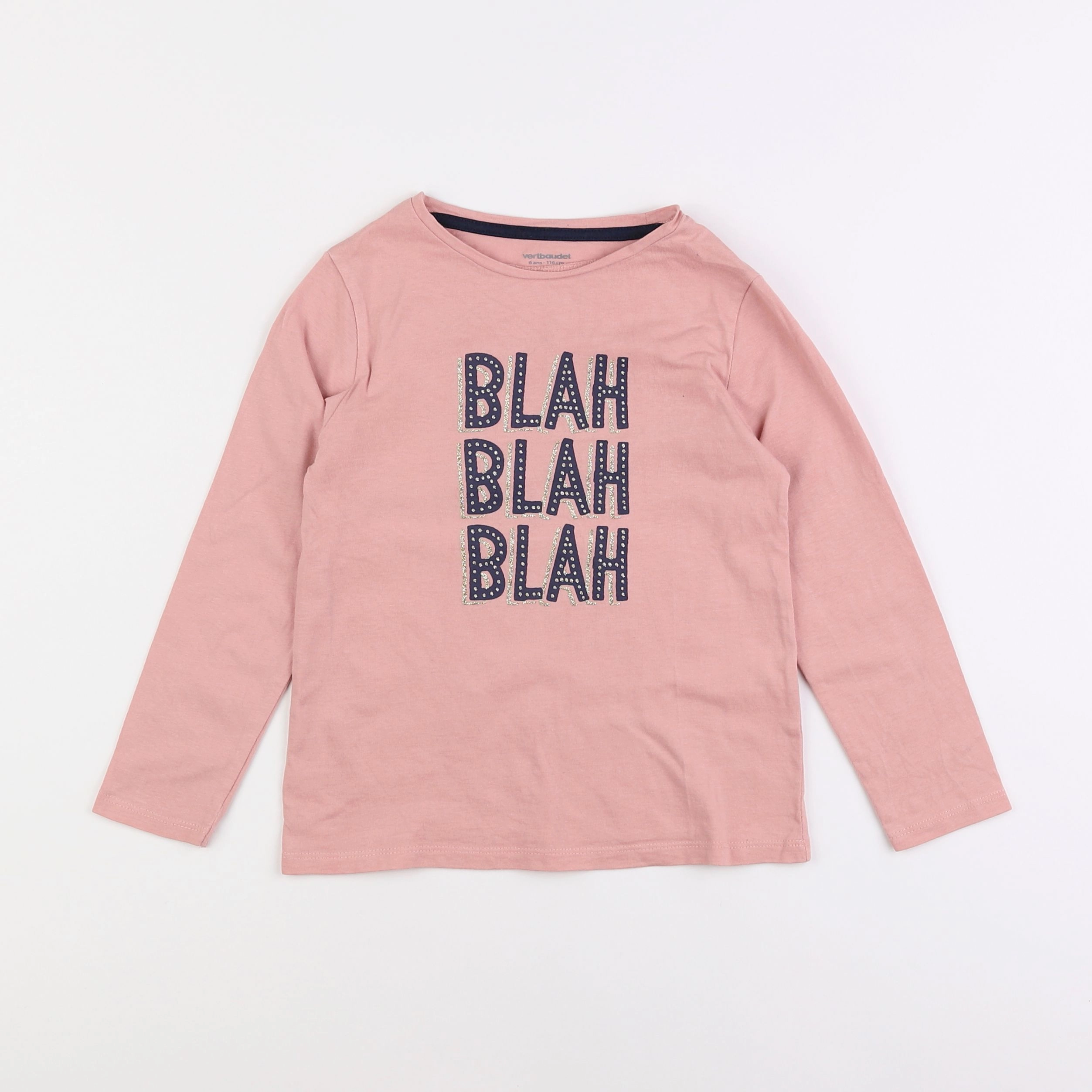 Vertbaudet - tee-shirt rose - 6 ans