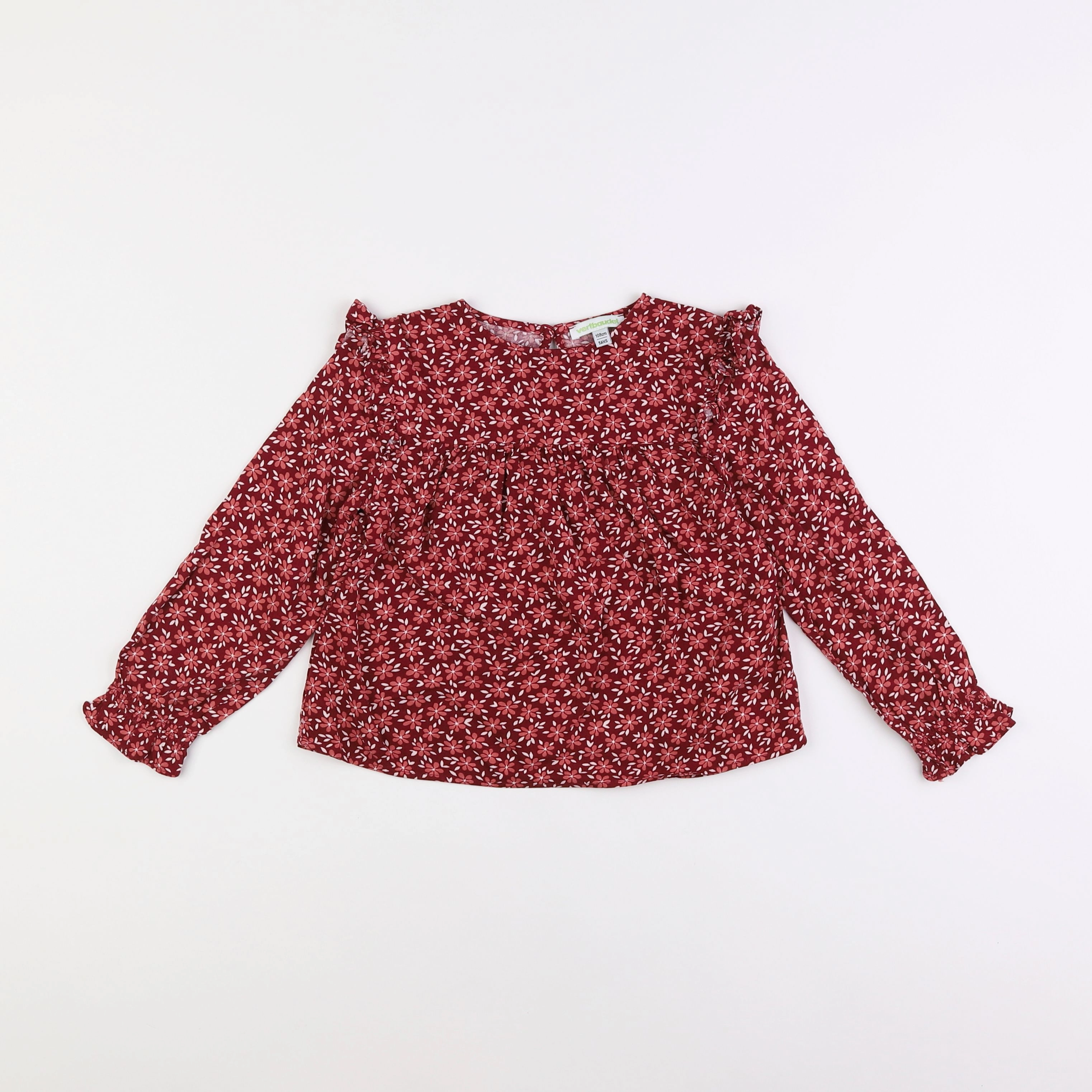 Vertbaudet - blouse rouge - 5 ans