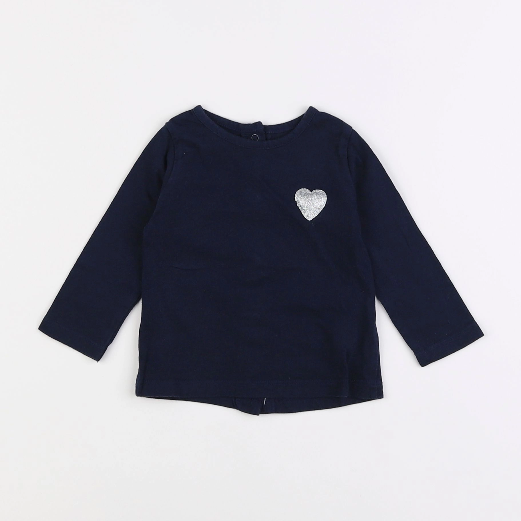 Vertbaudet - tee-shirt bleu - 6 mois
