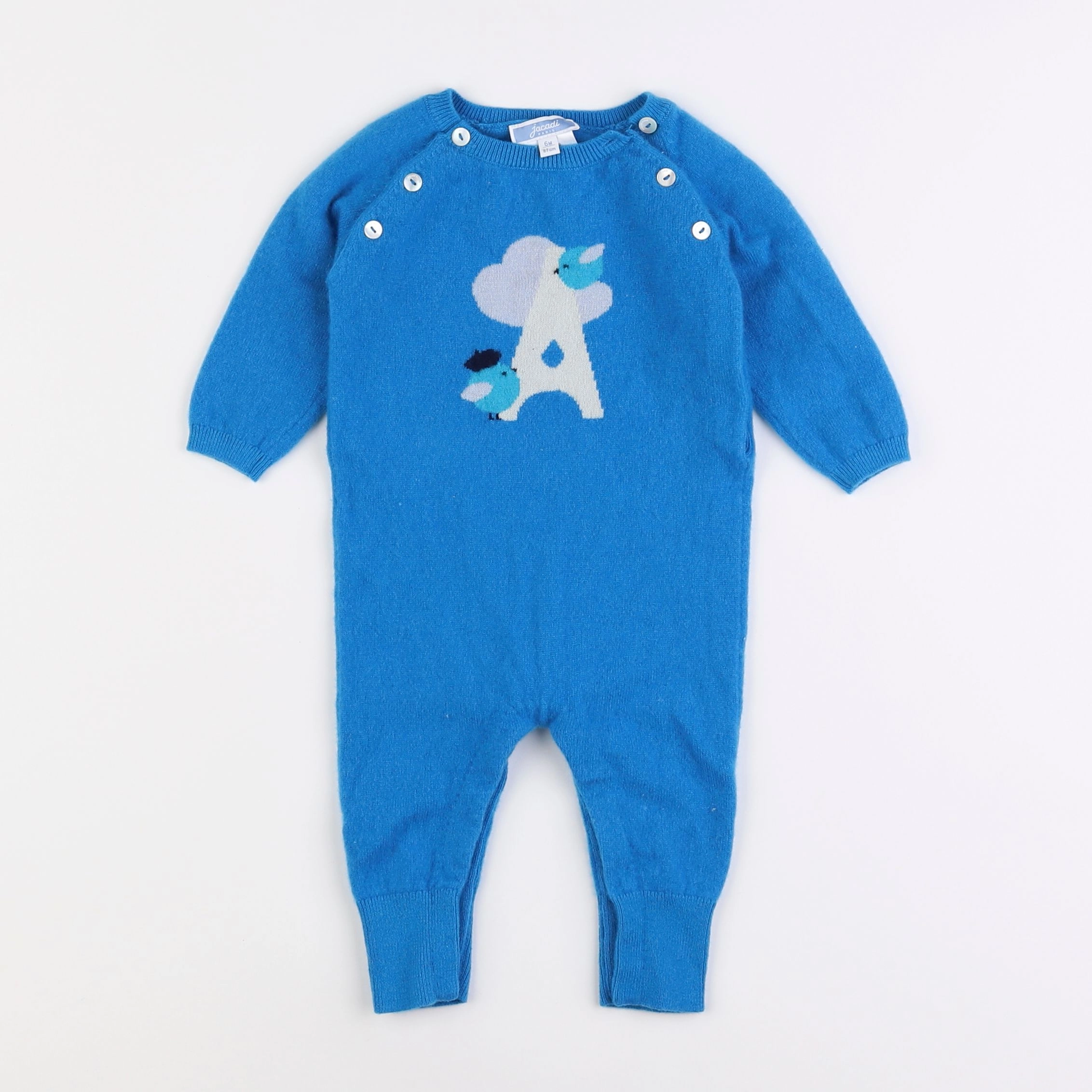 Jacadi - combinaison bleu - 6 mois