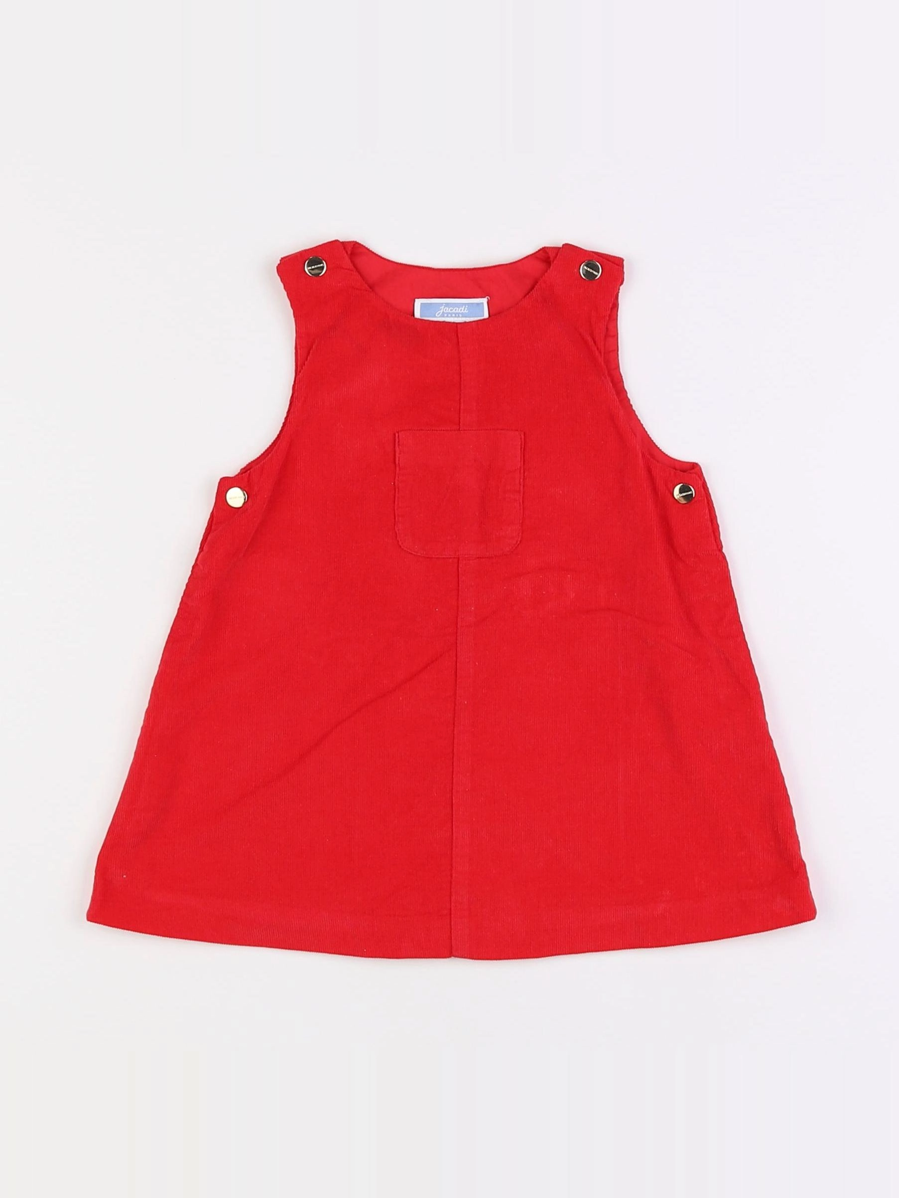 Jacadi - robe rouge - 12 mois