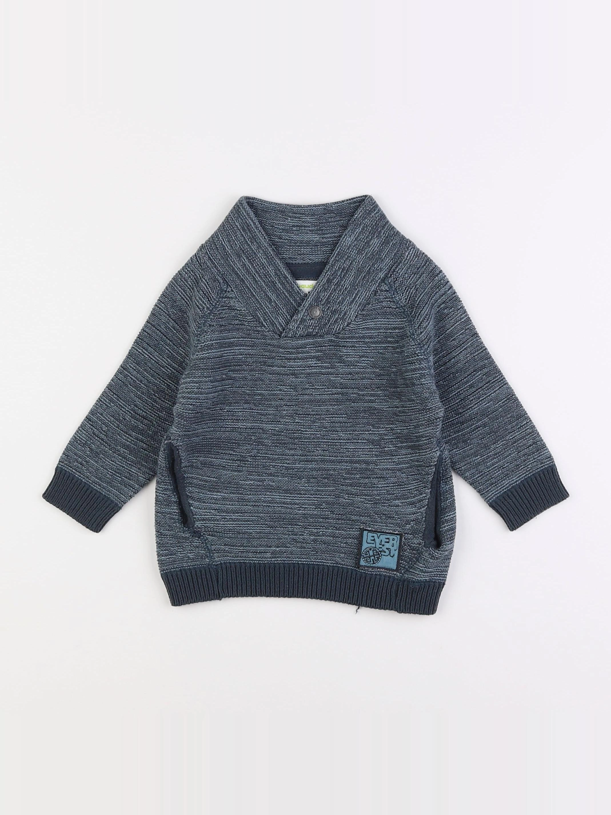 Vertbaudet - pull bleu - 2 ans