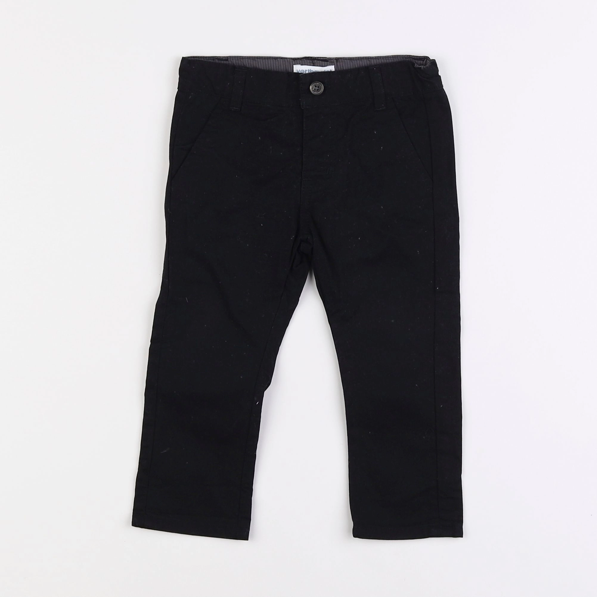 Vertbaudet - pantalon noir - 12 mois