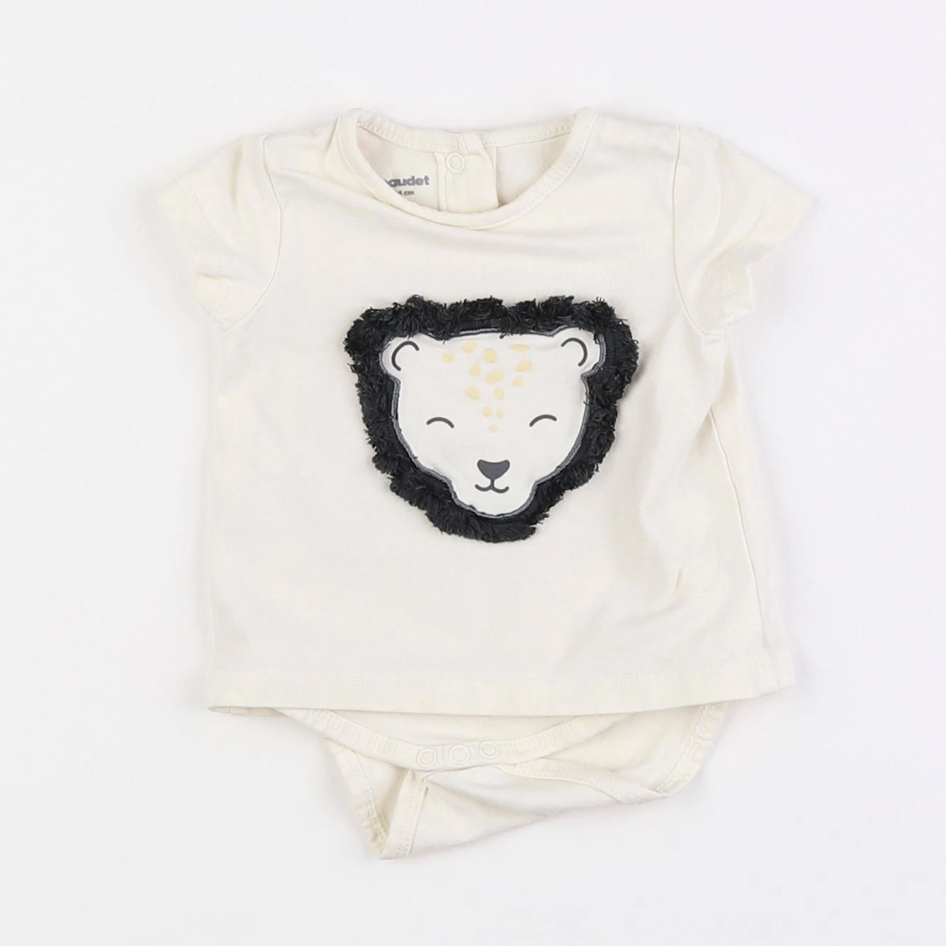 Vertbaudet - body tee-shirt blanc - 1 mois