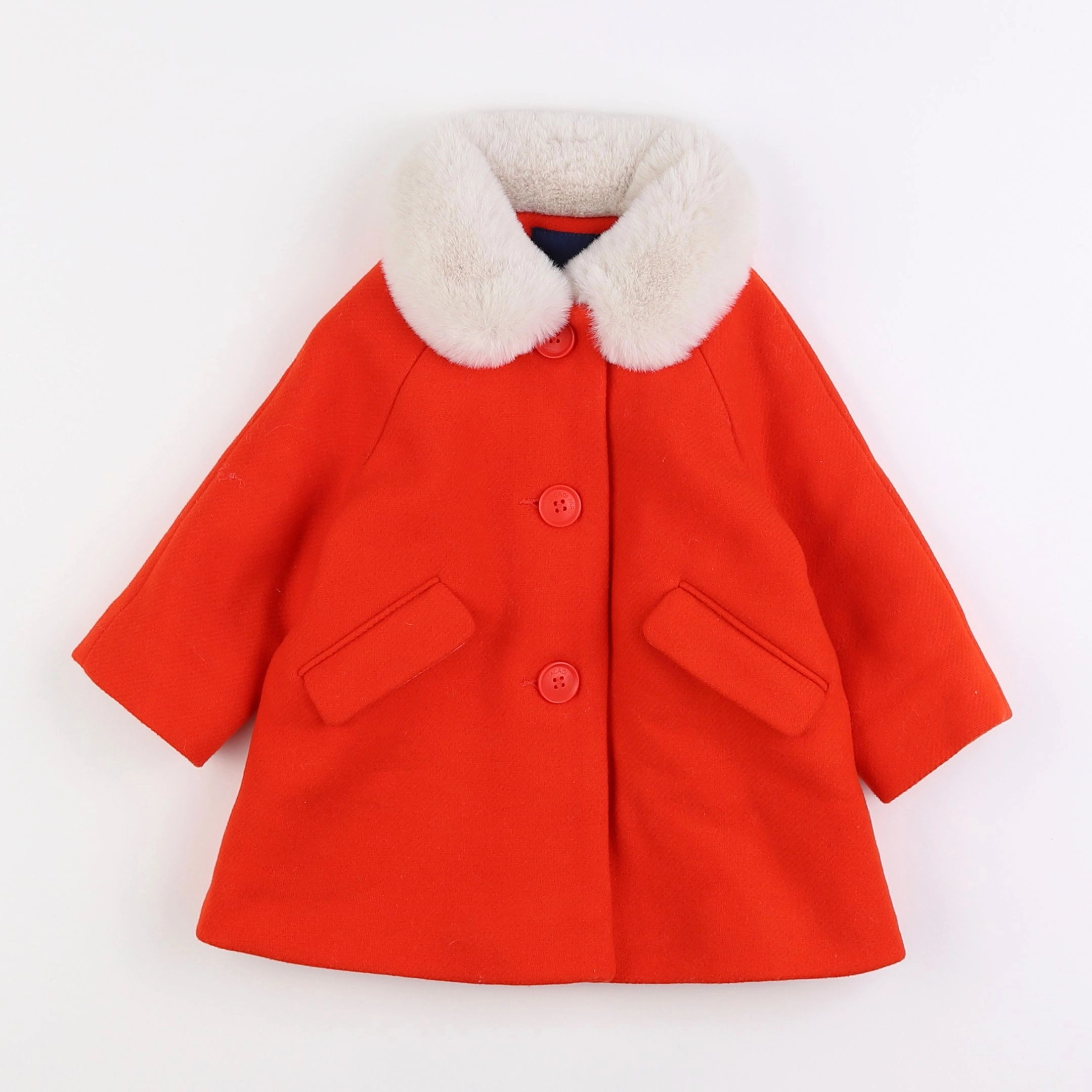 Jacadi - manteau orange - 12 mois