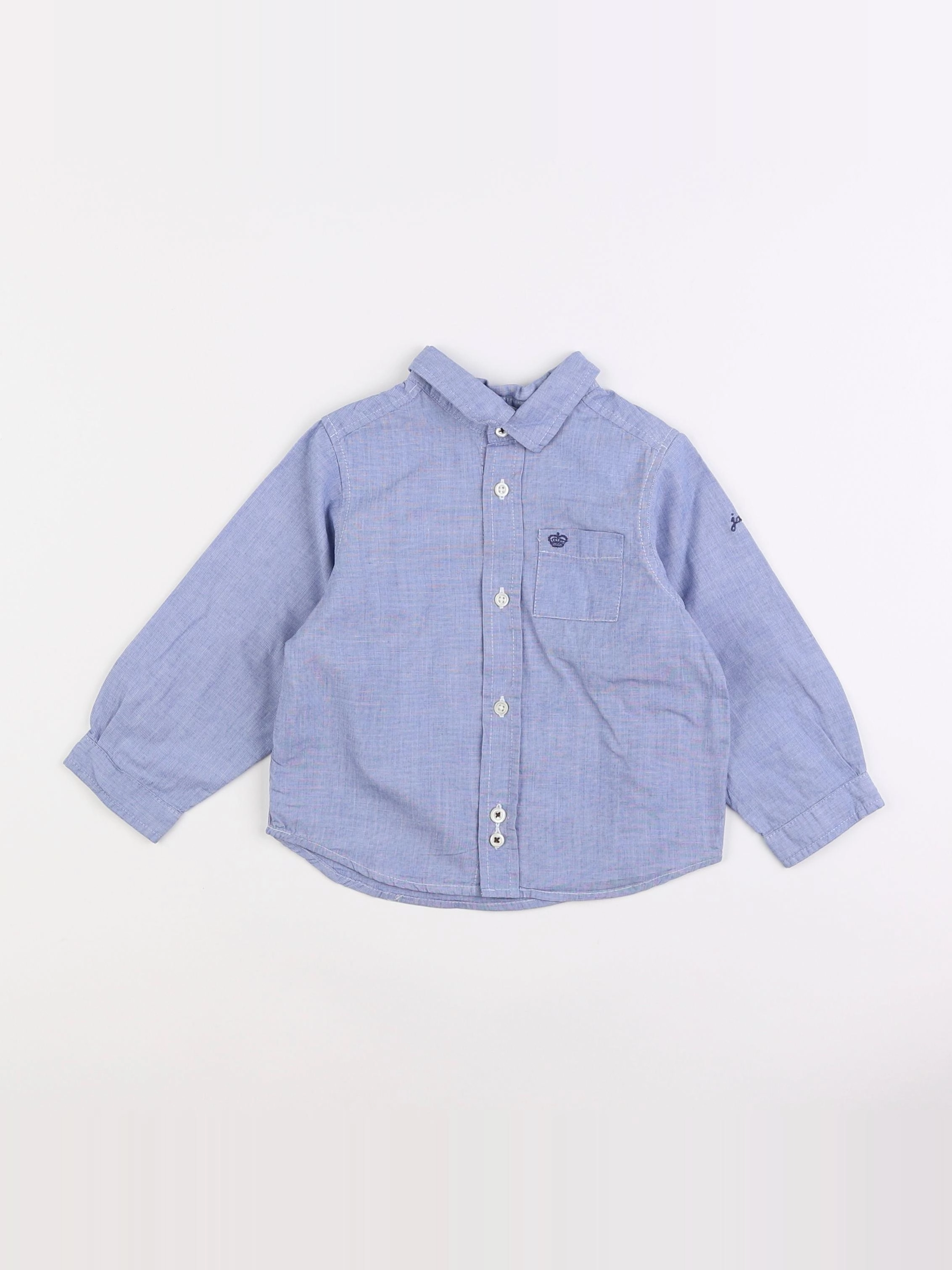 Jacadi - chemise bleu - 18 mois