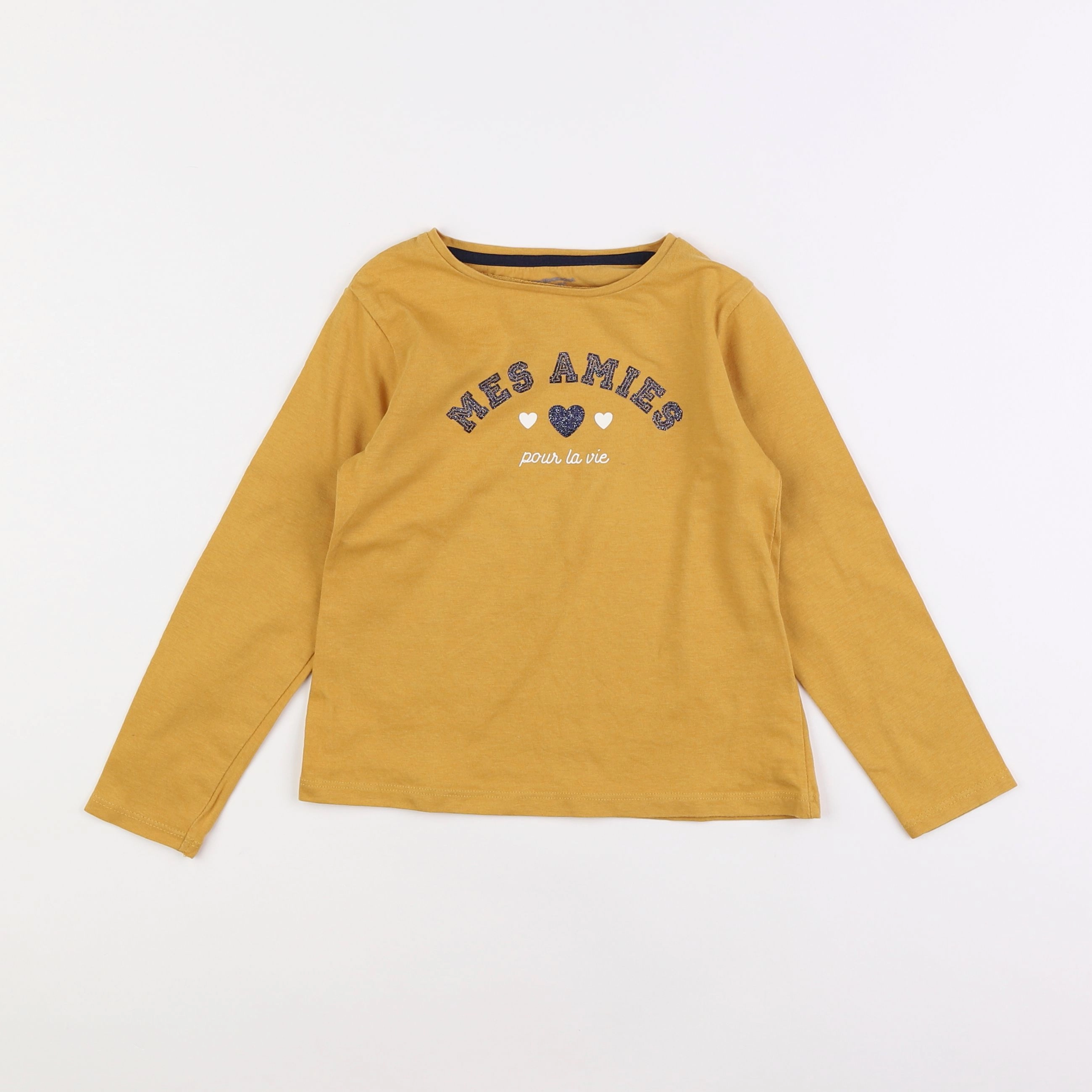 Vertbaudet - tee-shirt jaune - 6 ans