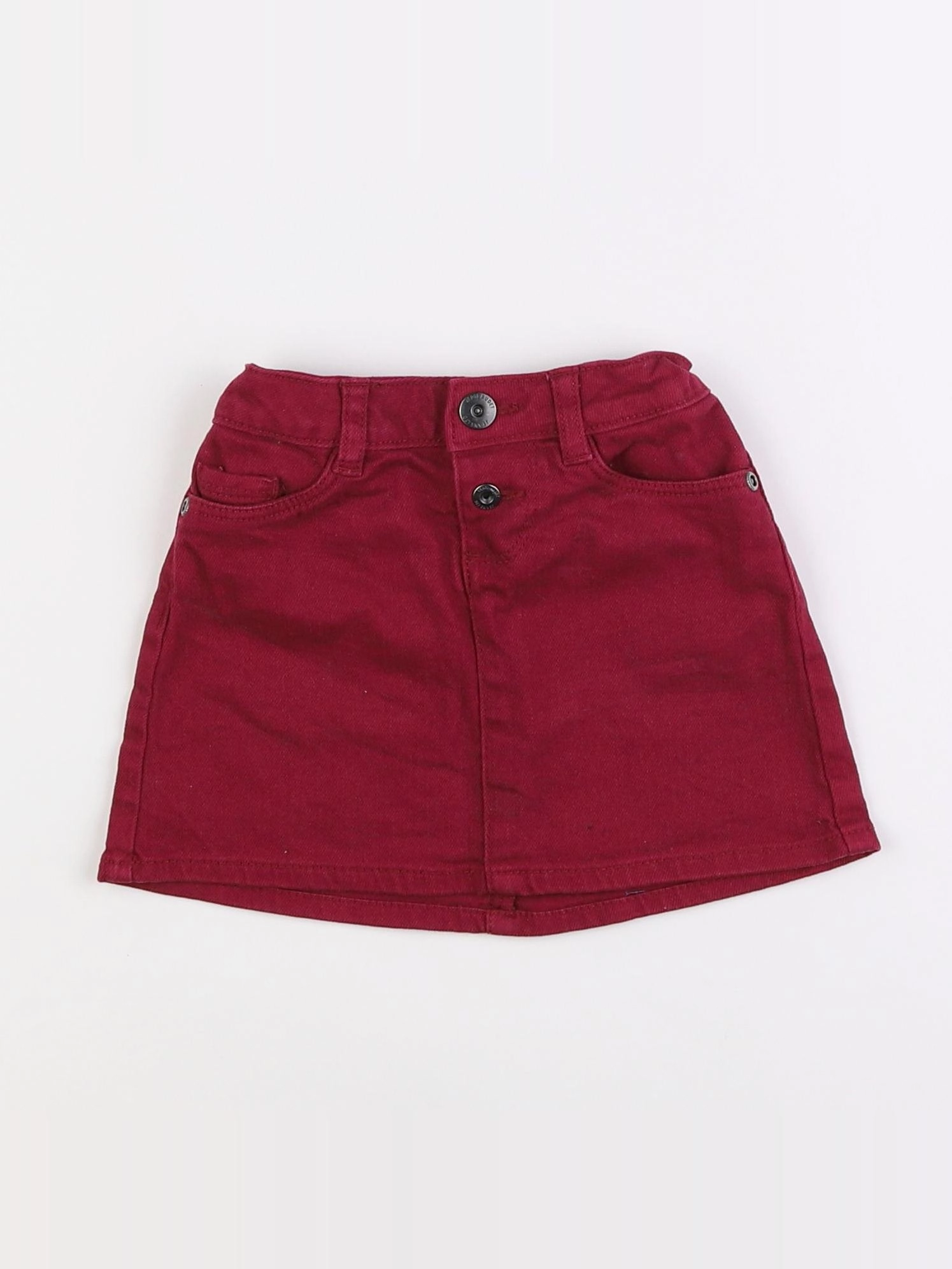 Vertbaudet - jupe rouge - 3 ans