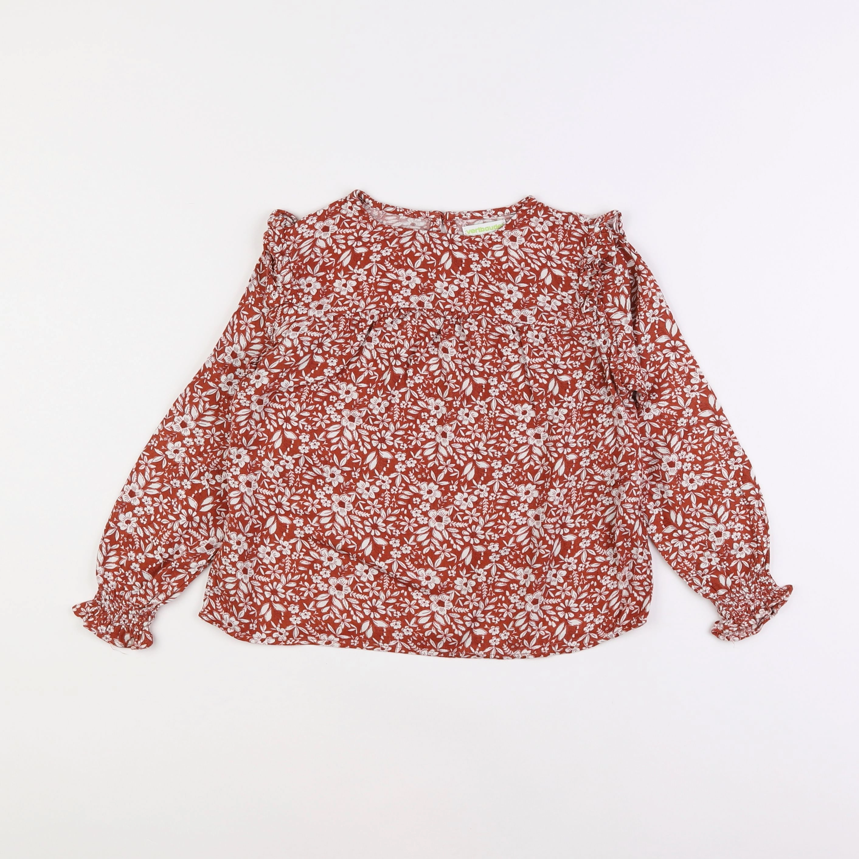 Vertbaudet - blouse marron - 6 ans