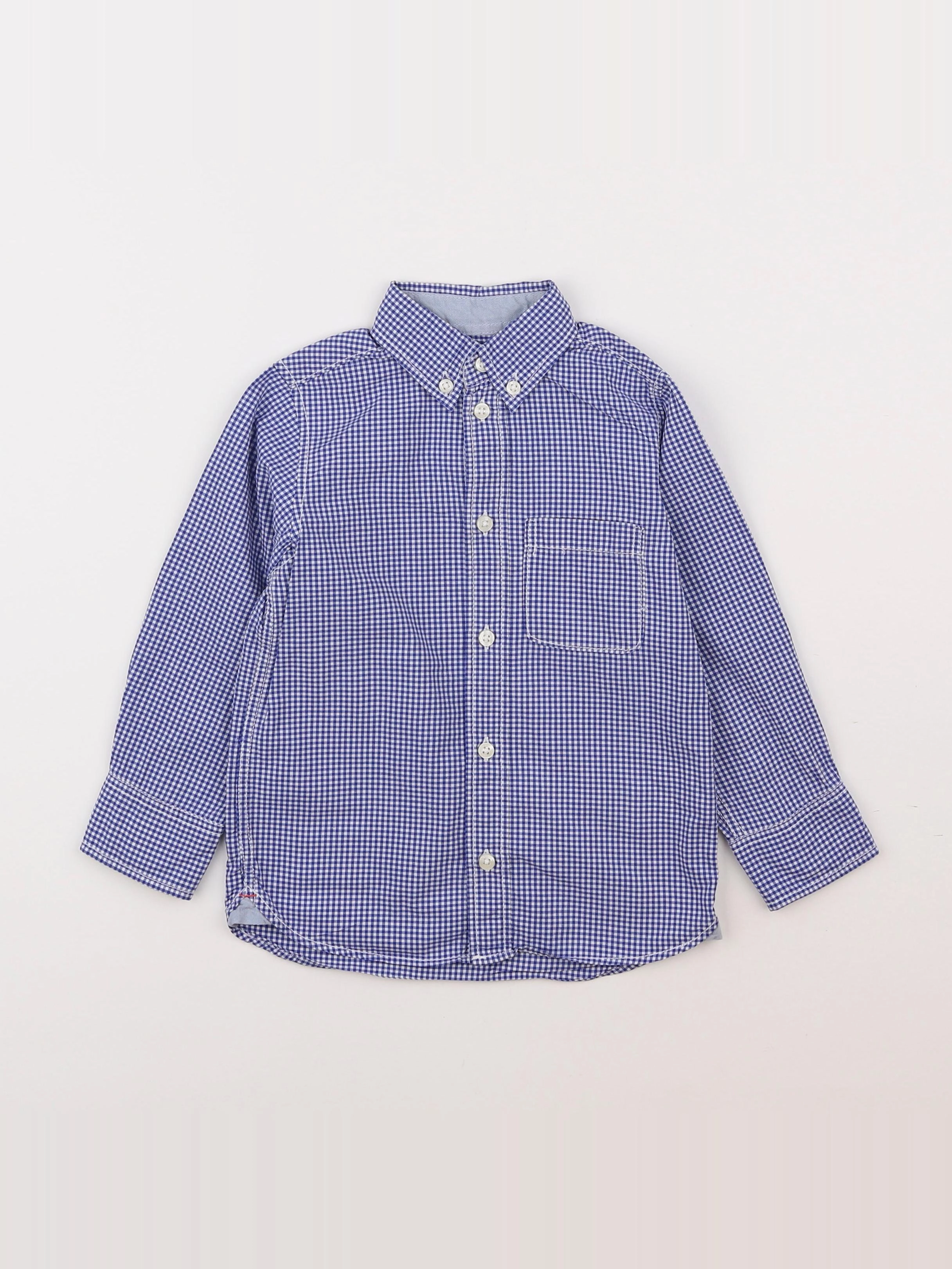 H&M - chemise bleu - 2/3 ans