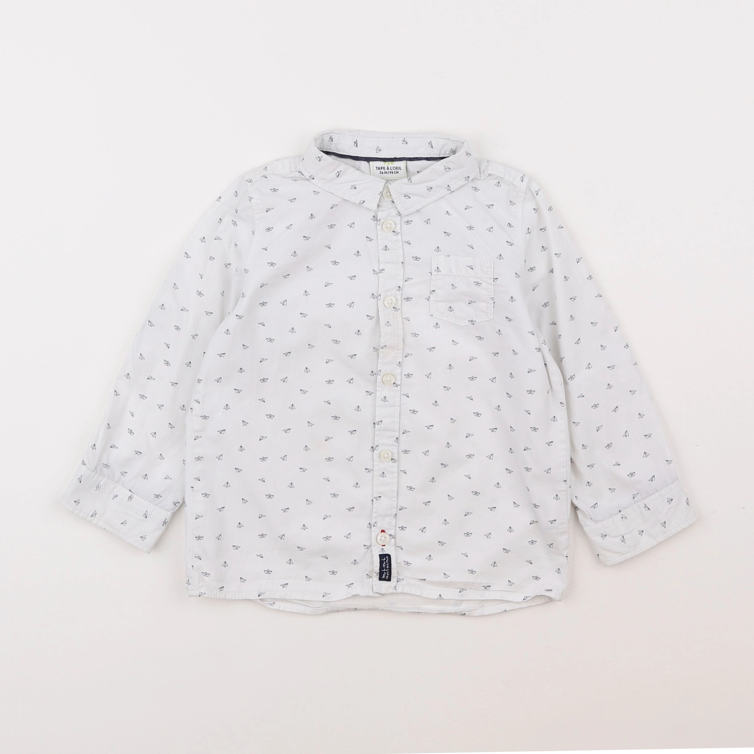 Tape à l'oeil - chemise bleu - 3 ans