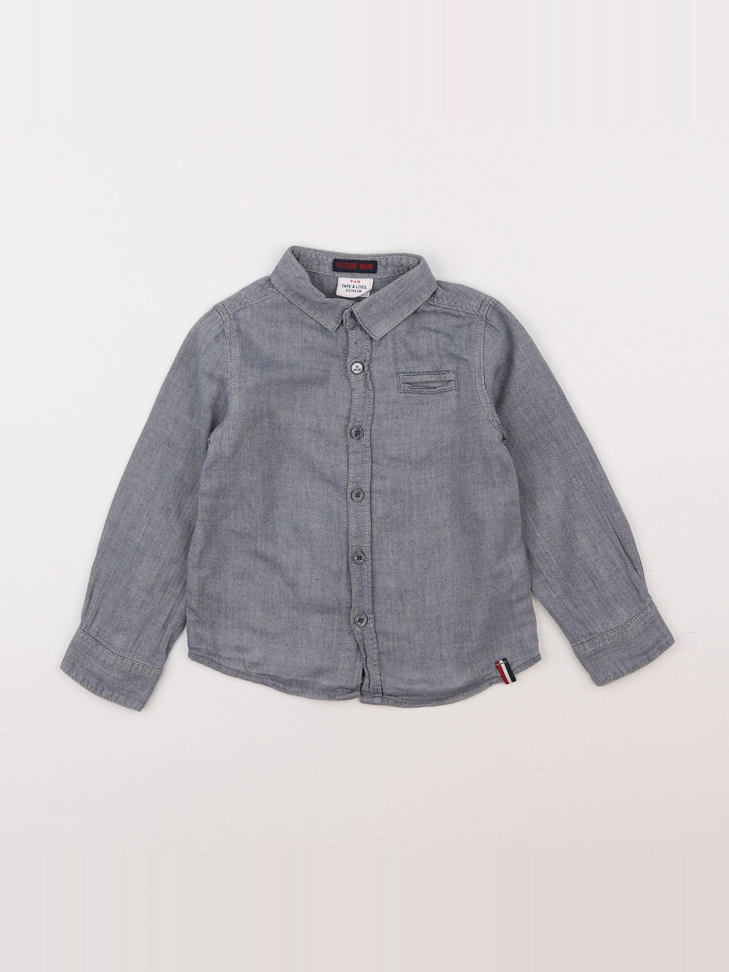 Tape à l'oeil - chemise bleu - 3 ans