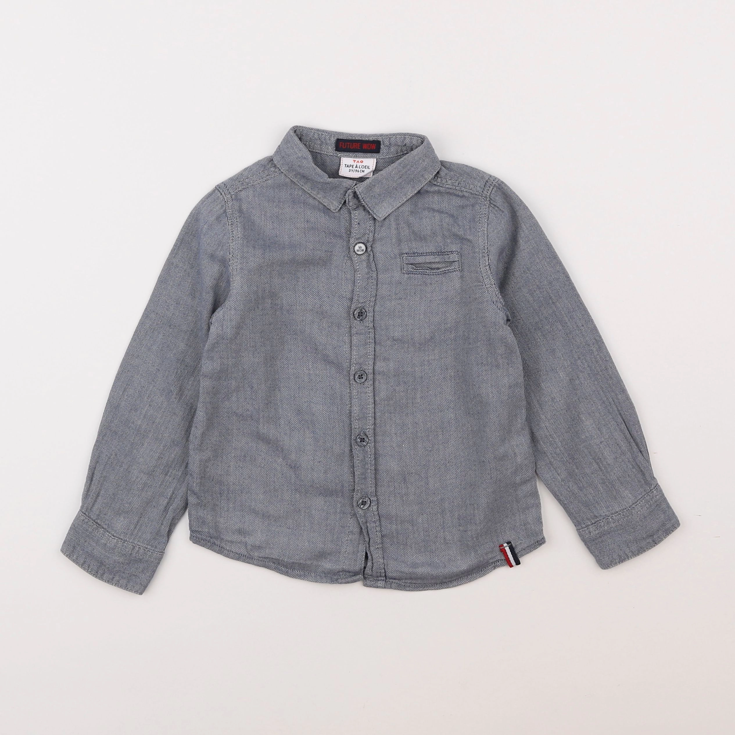 Tape à l'oeil - chemise bleu - 3 ans