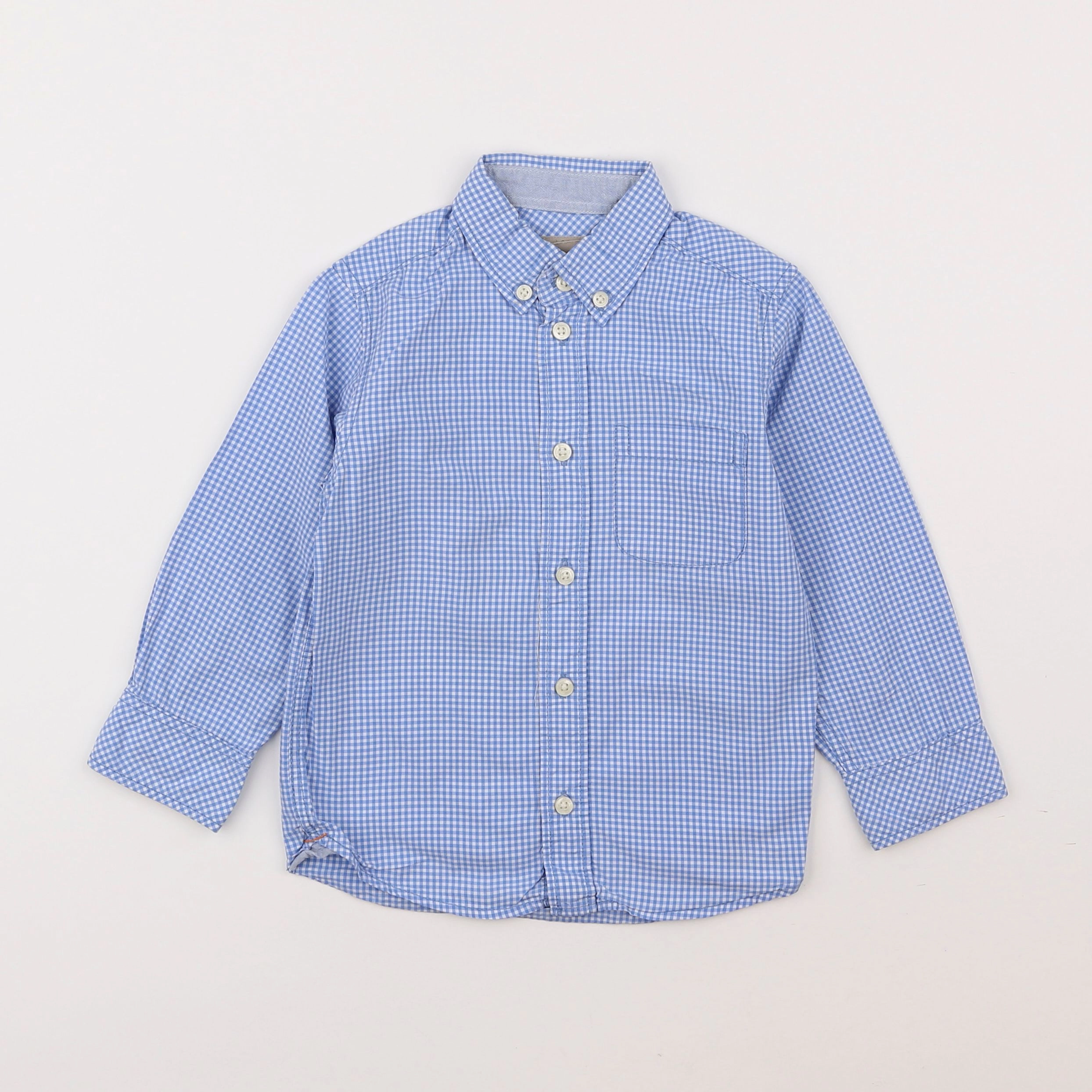 H&M - chemise bleu - 2/3 ans