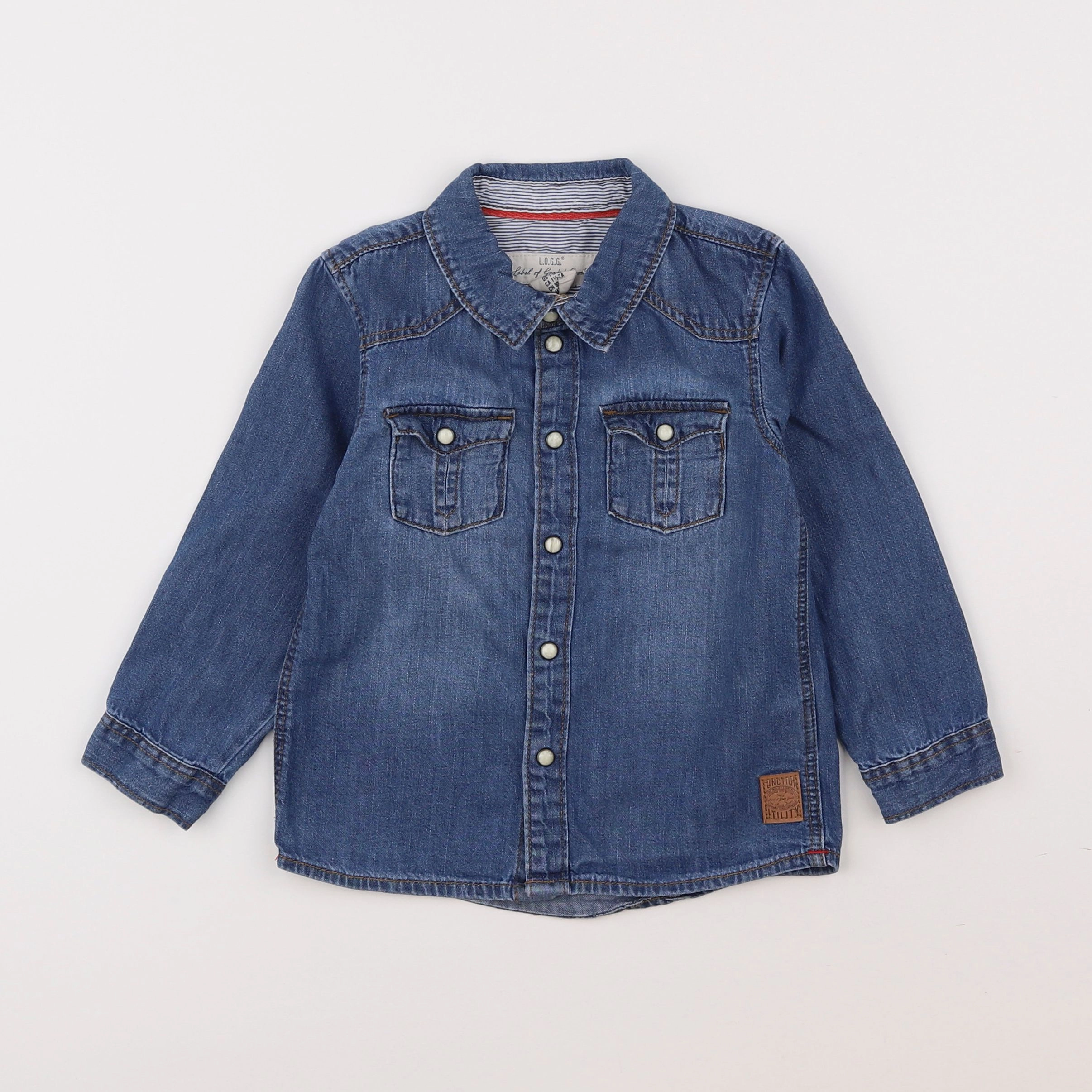 H&M - chemise bleu - 18 mois à 2 ans