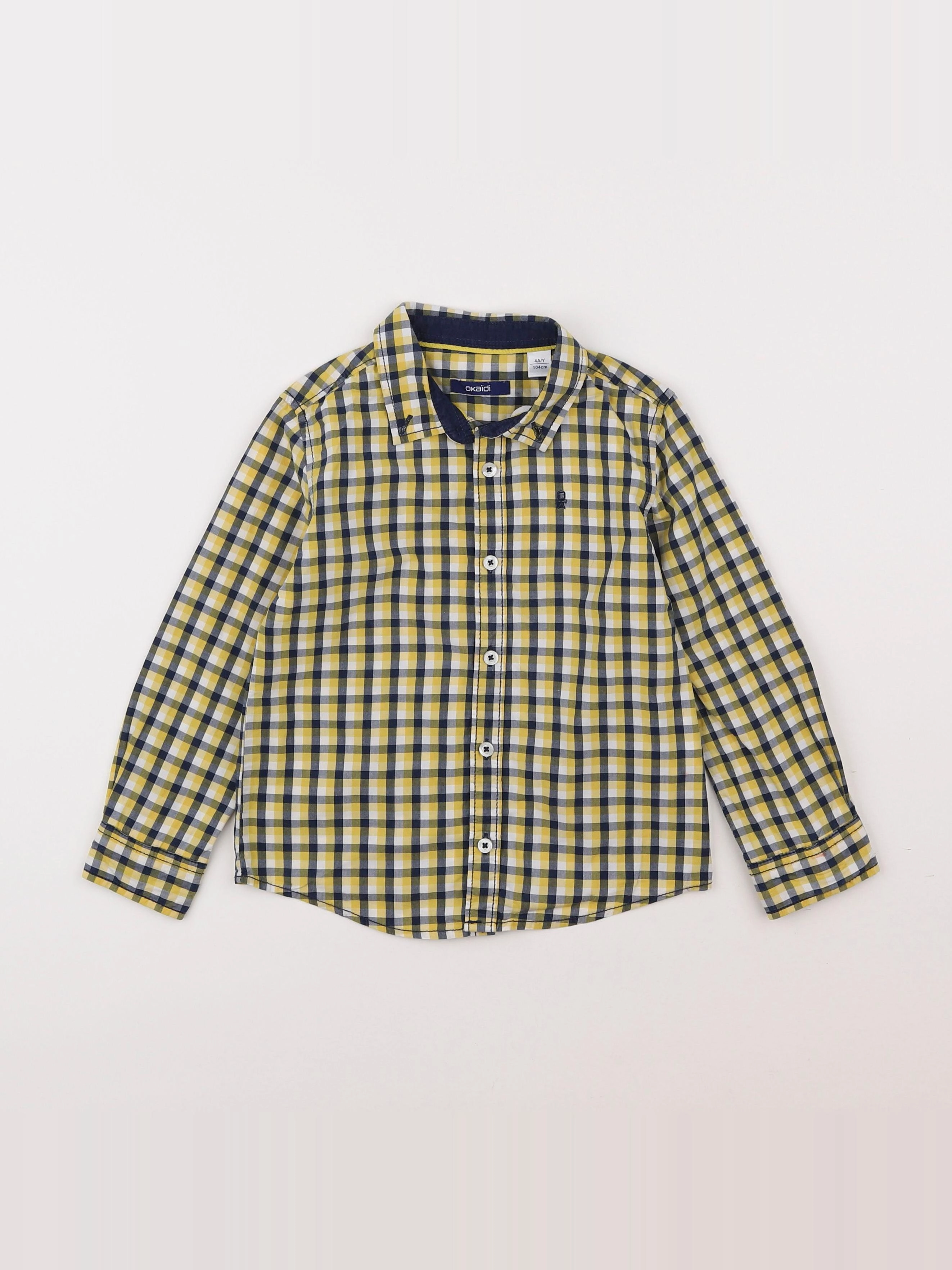 Okaidi - chemise jaune - 4 ans